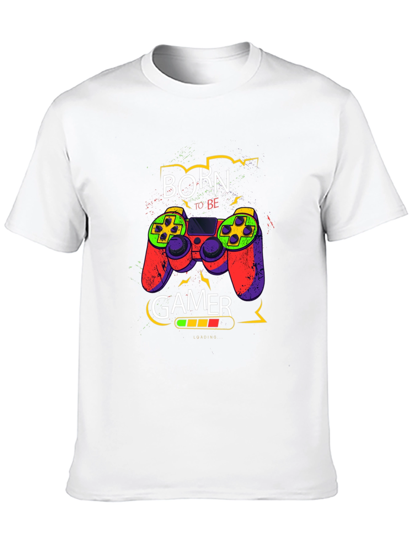 Born to Be Gamer - Graphic Print T-Shirt
