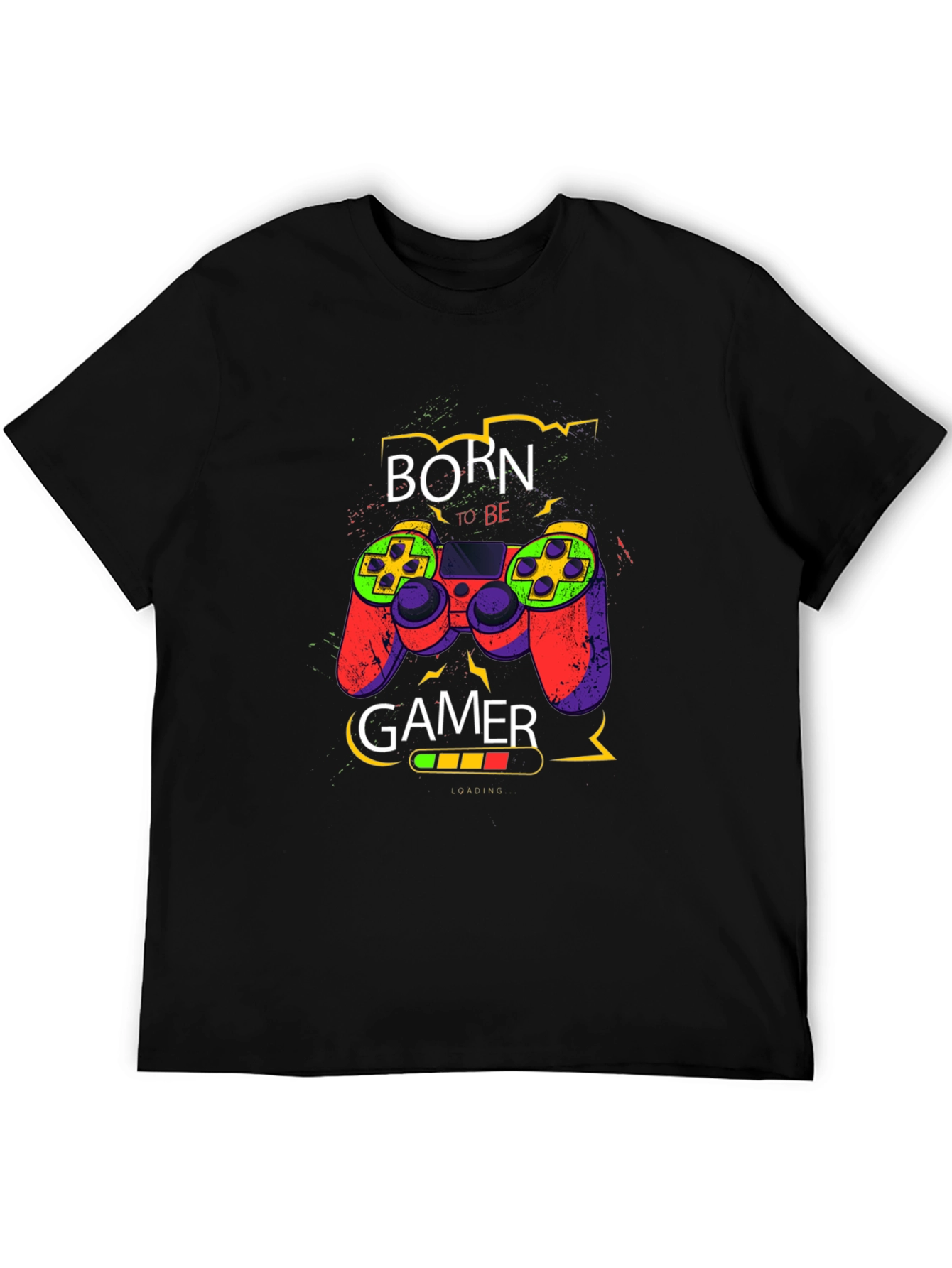 Born to Be Gamer - Graphic Print T-Shirt