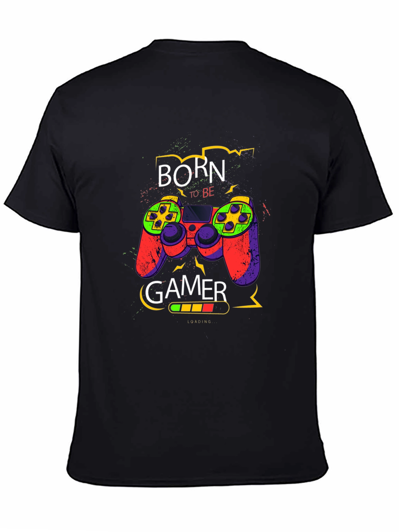 Born to Be Gamer - Graphic Print T-Shirt