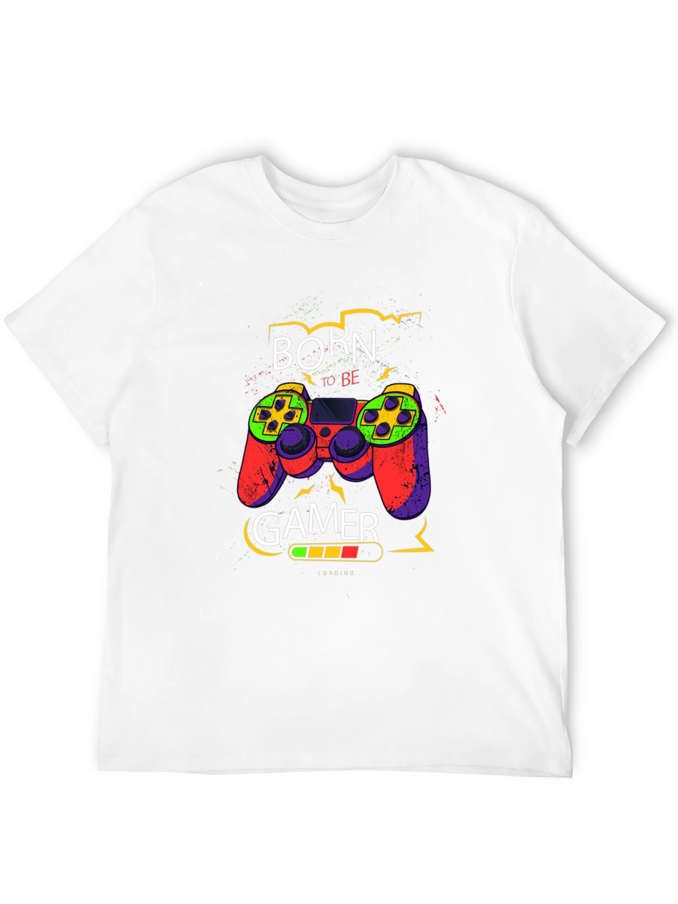 Born to Be Gamer - Graphic Print T-Shirt