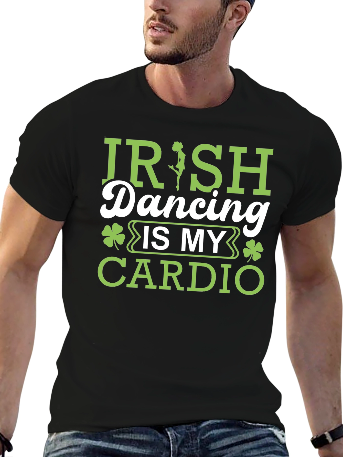 Irish Dancing Is My Cardio Black T-Shirt