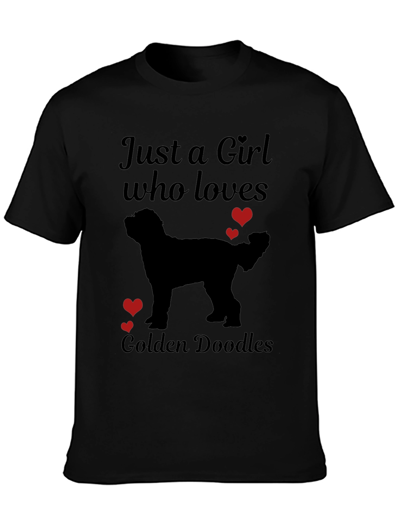 Girl Who Loves Golden Doodles T-Shirt