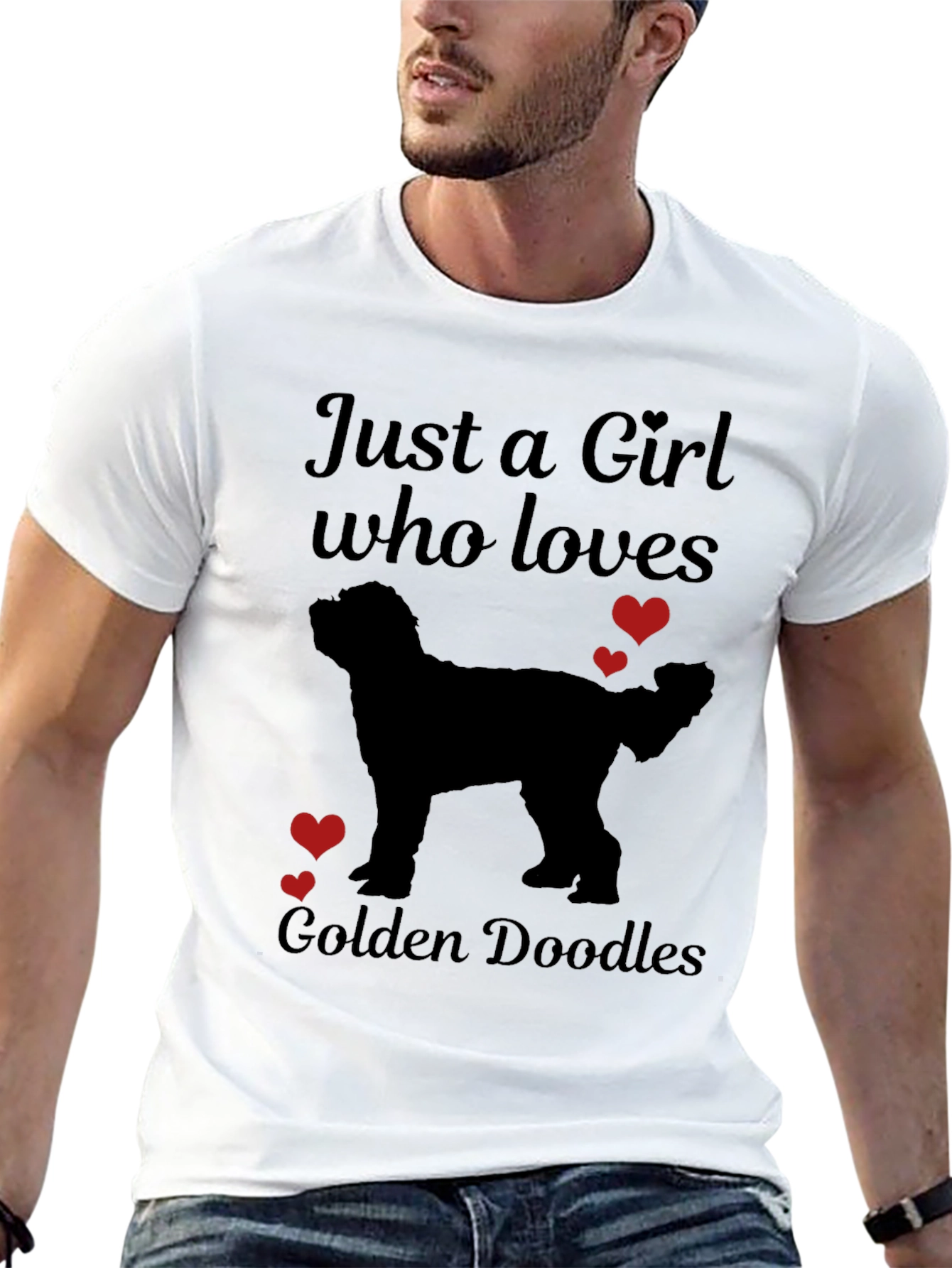 Girl Who Loves Golden Doodles T-Shirt