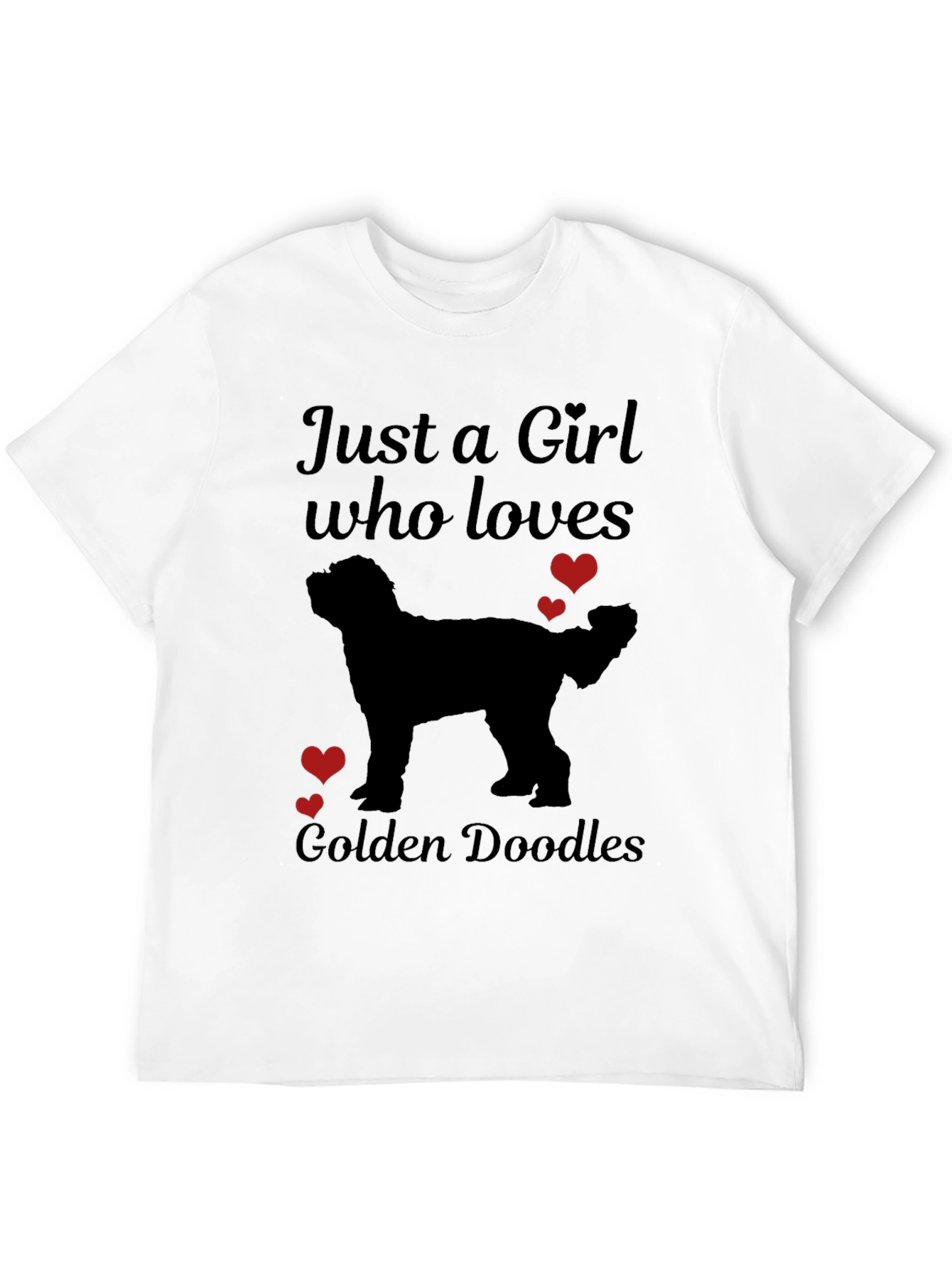 Girl Who Loves Golden Doodles T-Shirt