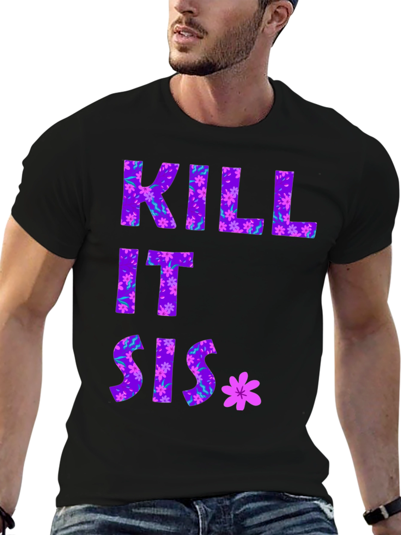 Floral Kill It Sis Graphic Tee