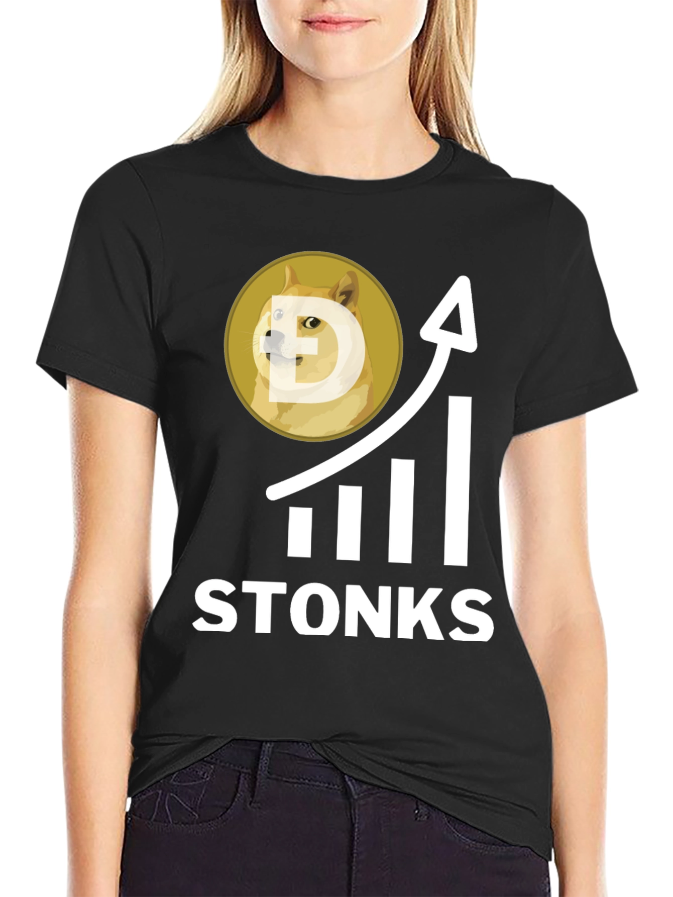 Doge Stonks T-Shirt - To the Moon!