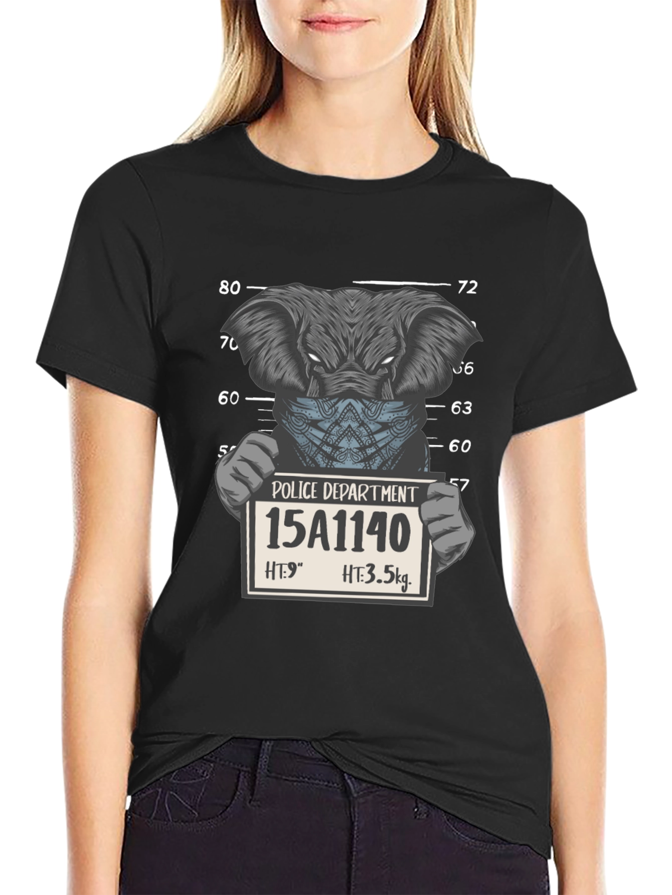 Elephant Mugshot Graphic Tee