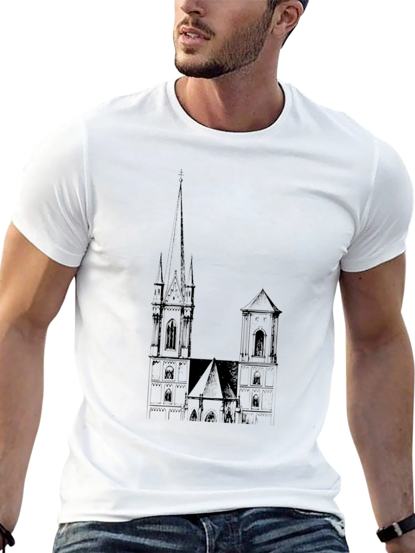 Classic Black Church Graphic Tee