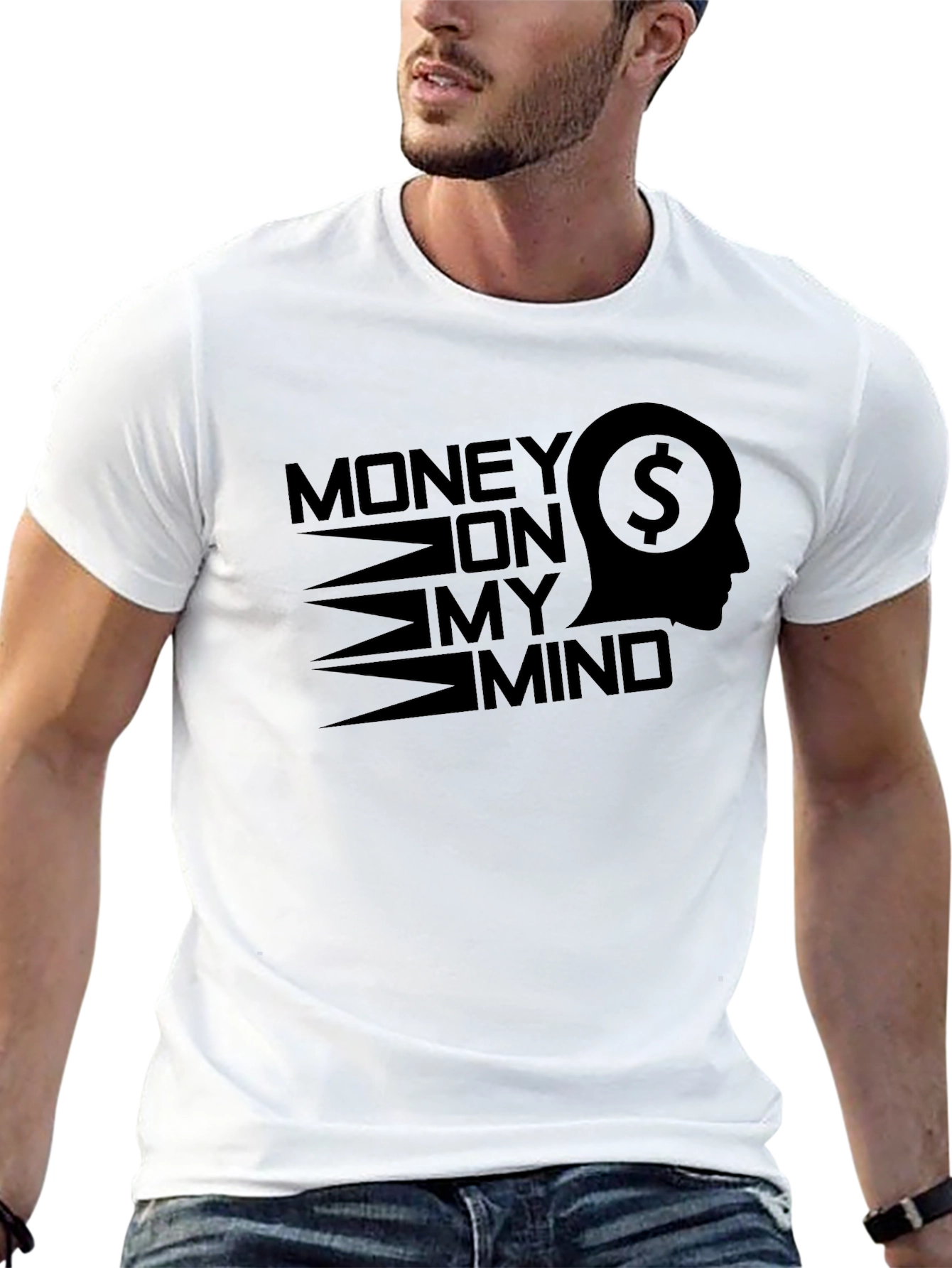 Money on My Mind Graphic Tee - Black