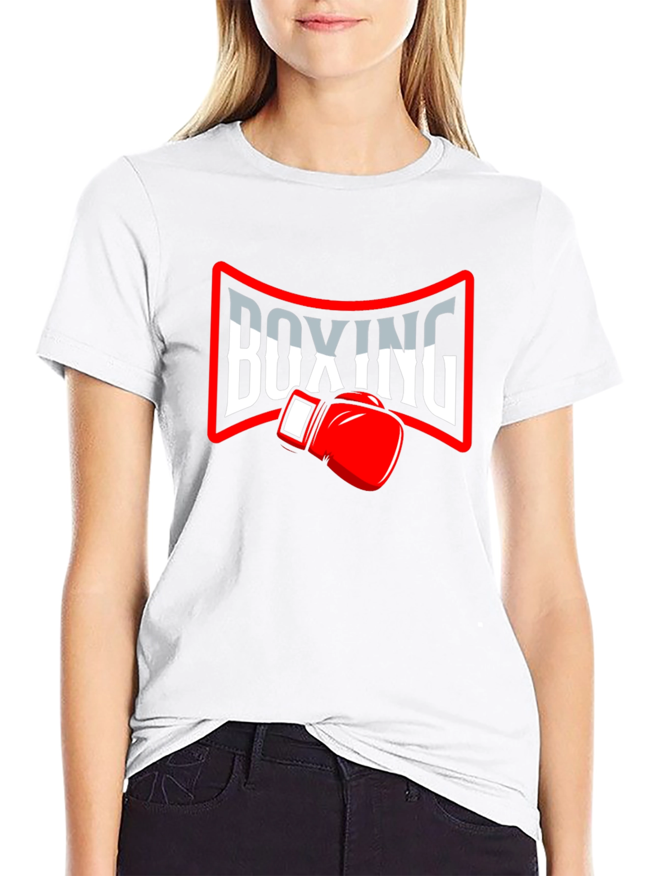 Boxing Glove Graphic Tee - Sporty Style