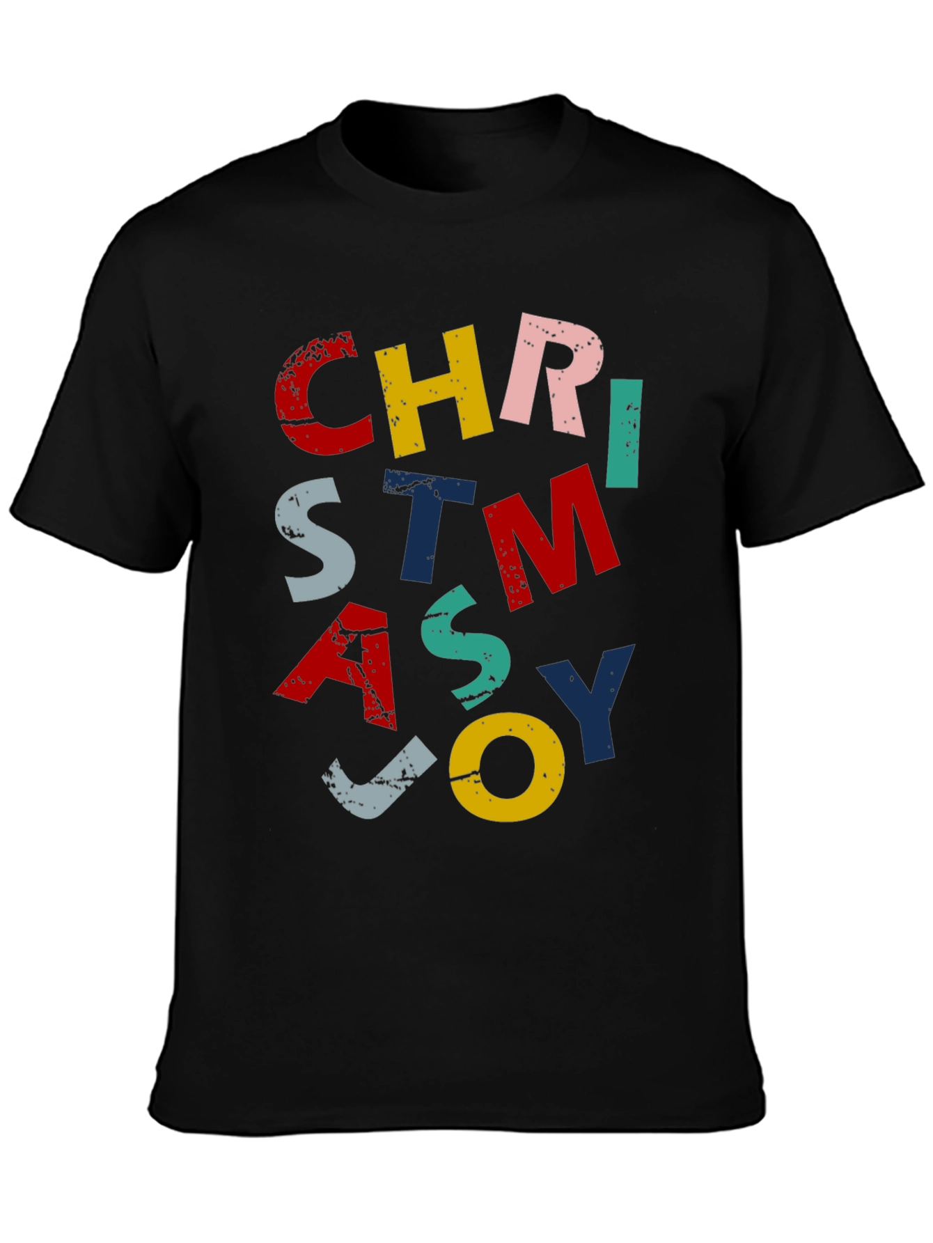Festive Christmas Joy Graphic Tee - Holiday Apparel