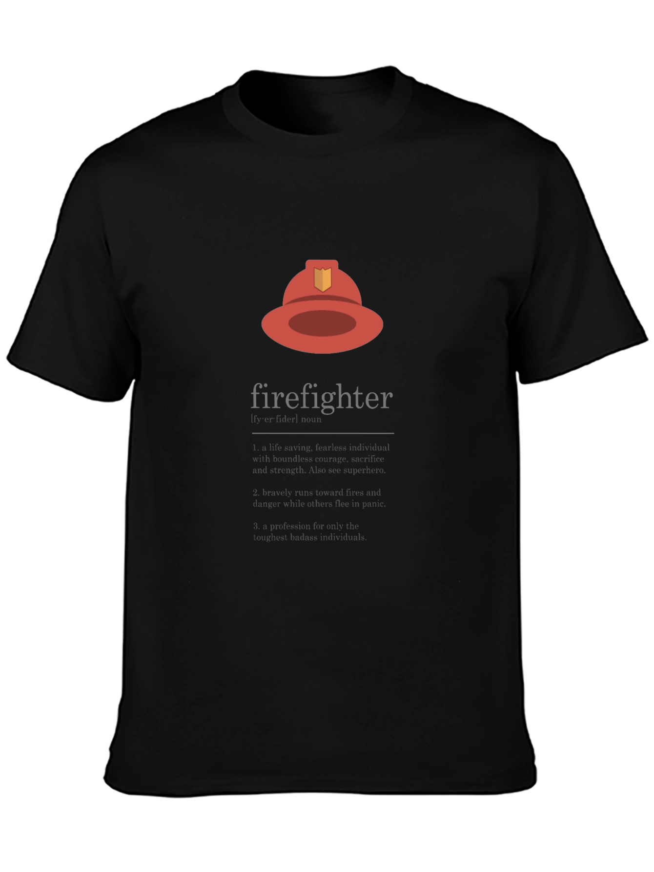 Firefighter Graphic Tee - Black