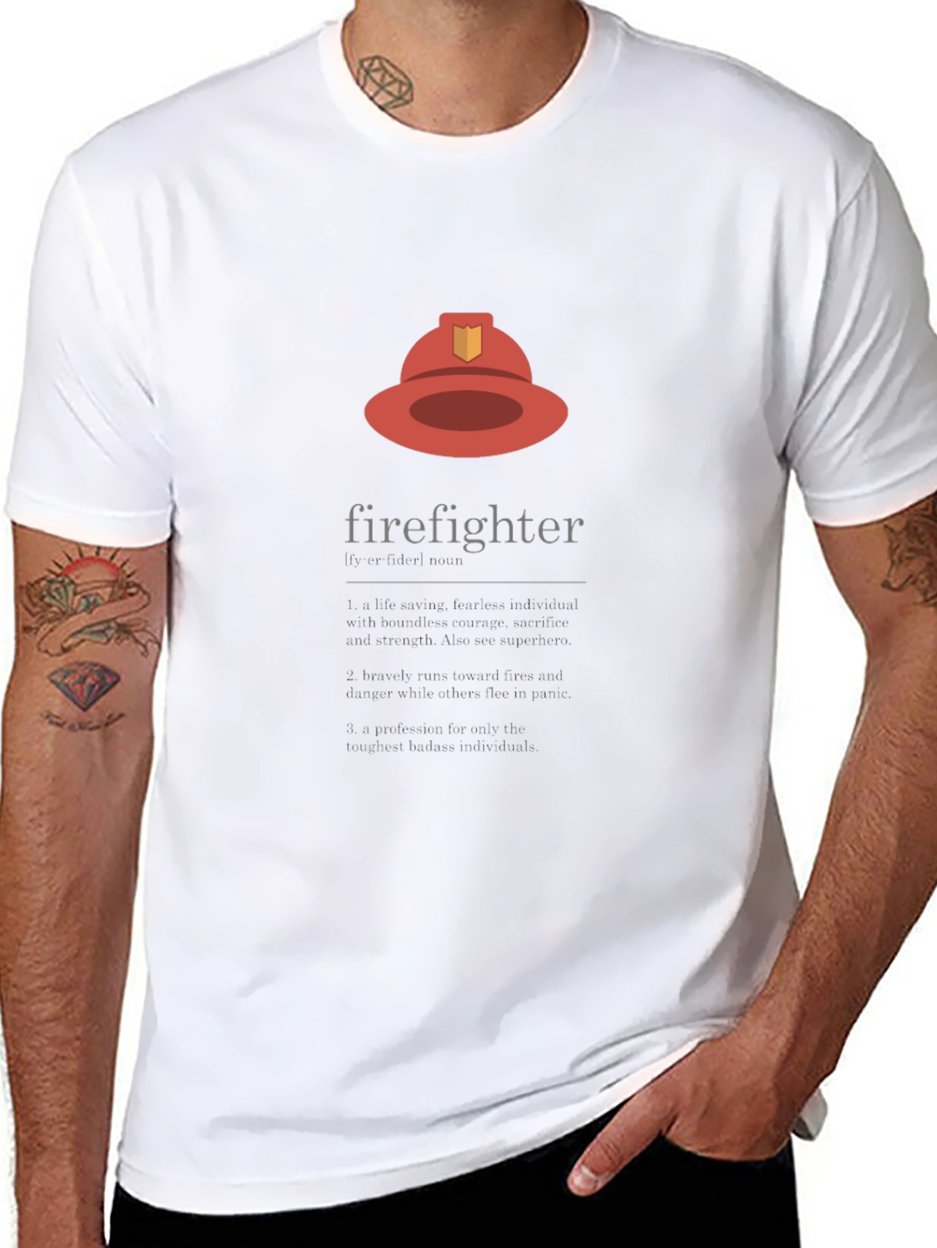 Firefighter Graphic Tee - Black