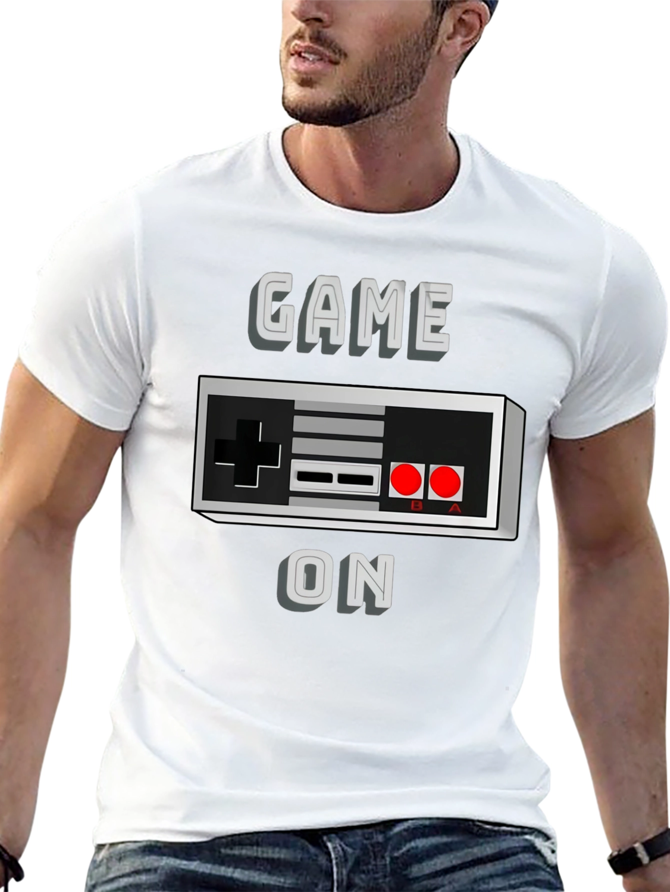 Game On Retro Controller Graphic T-Shirt