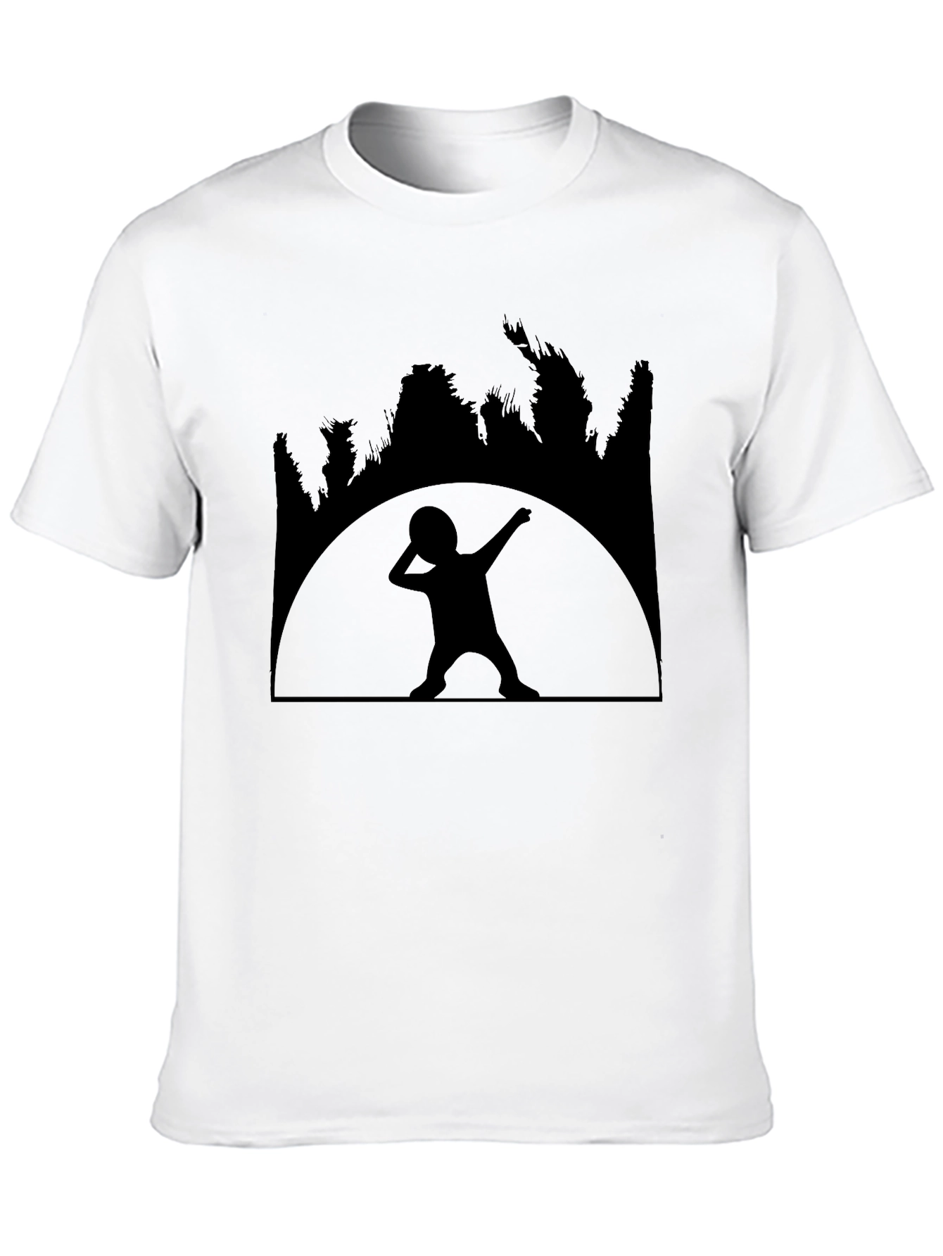 Dabbing Kid Silhouette Black T-Shirt