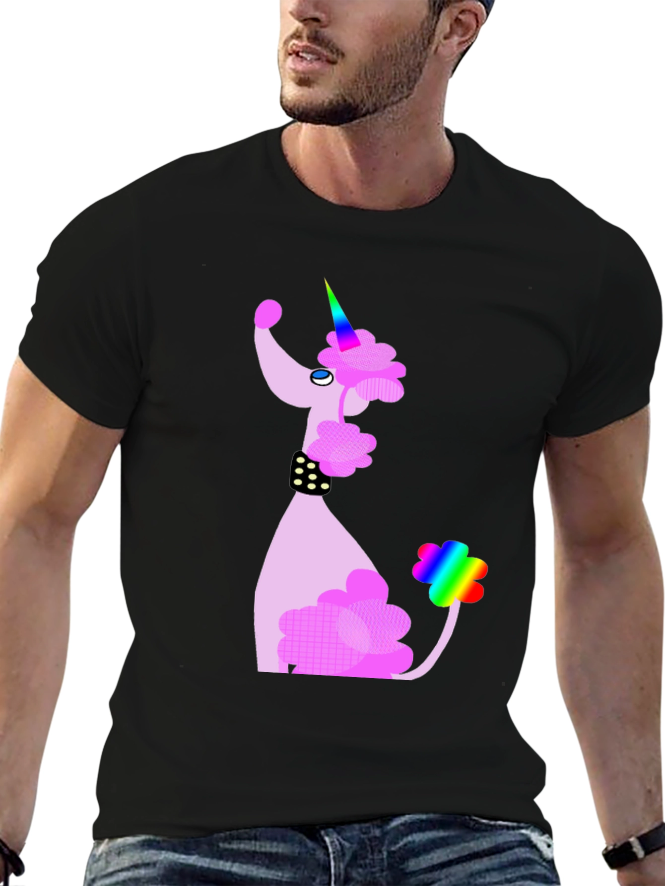Unicorn Poodle Graphic T-Shirt