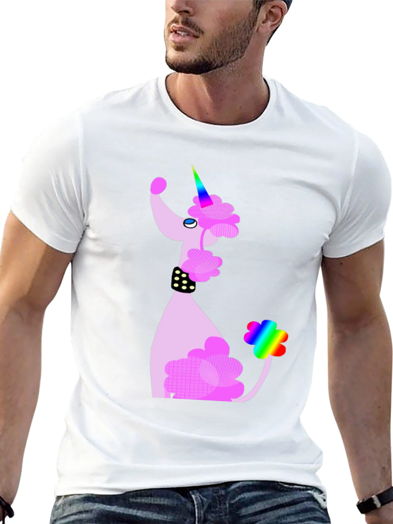 Unicorn Poodle Graphic T-Shirt