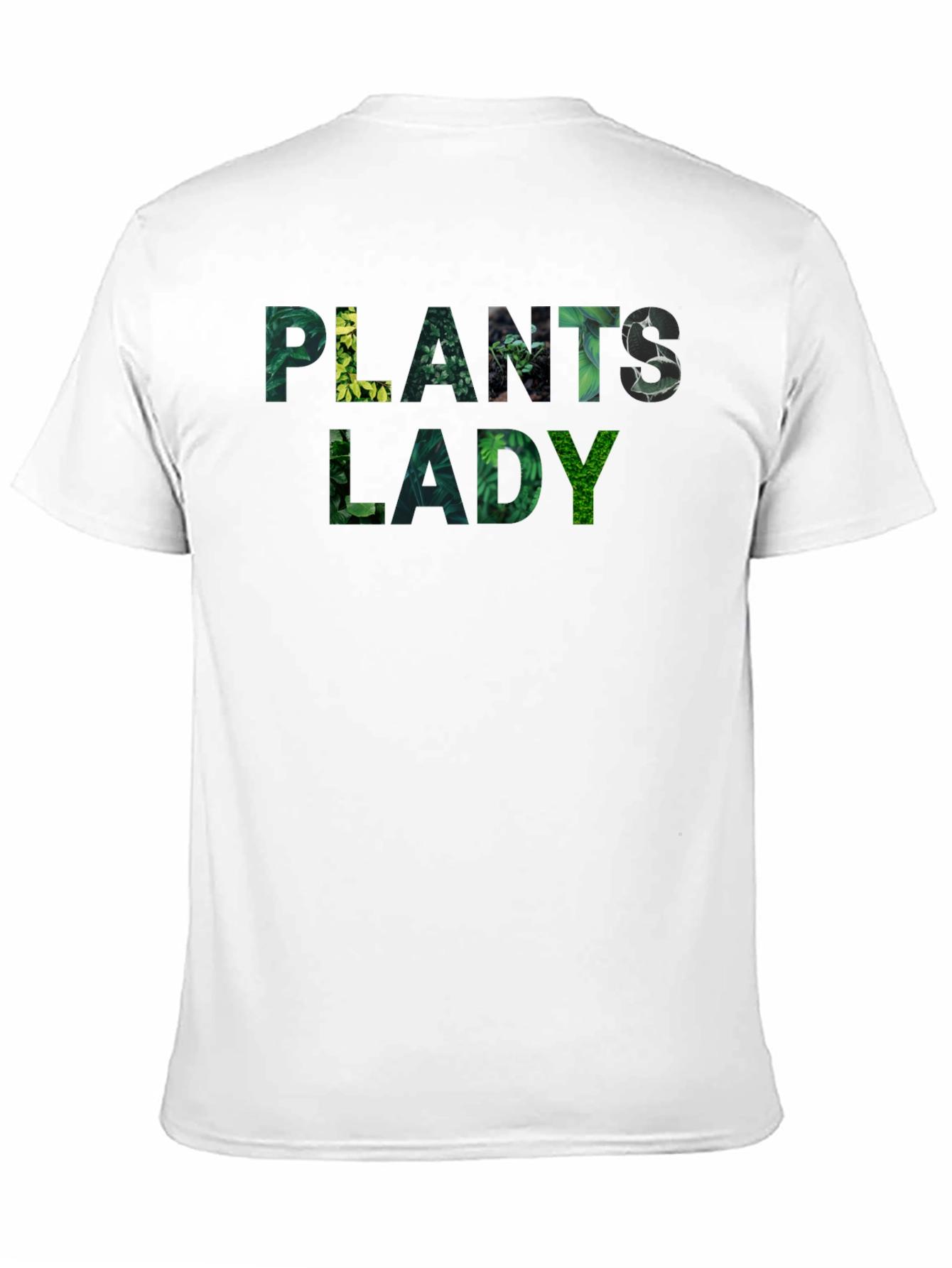 Plants Lady T-Shirt - Botanical Green Text