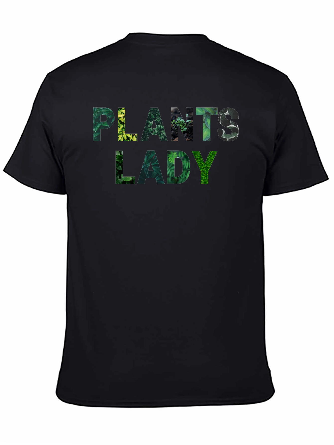 Plants Lady T-Shirt - Botanical Green Text