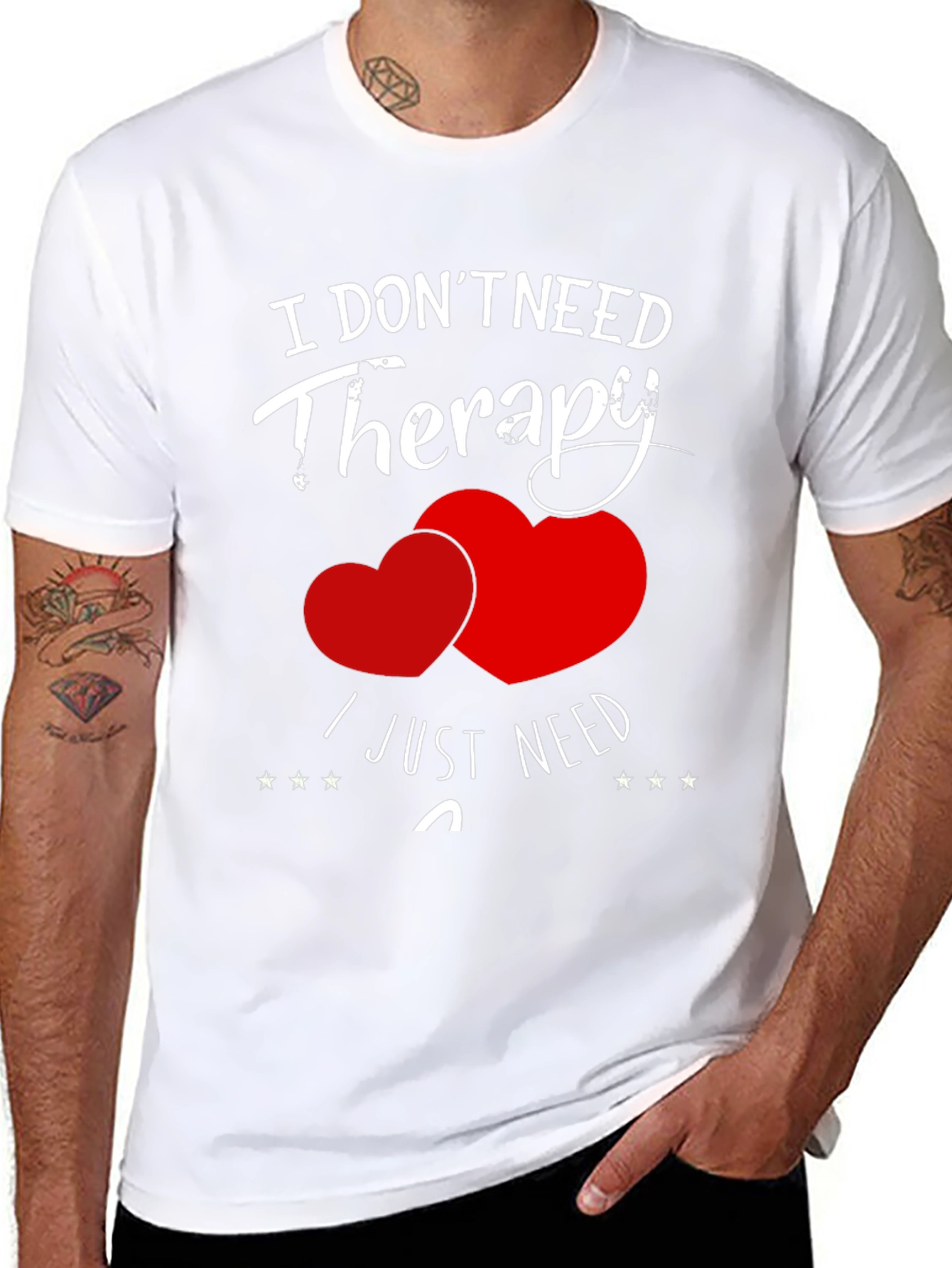 Funny Therapy Heart Graphic T-Shirt