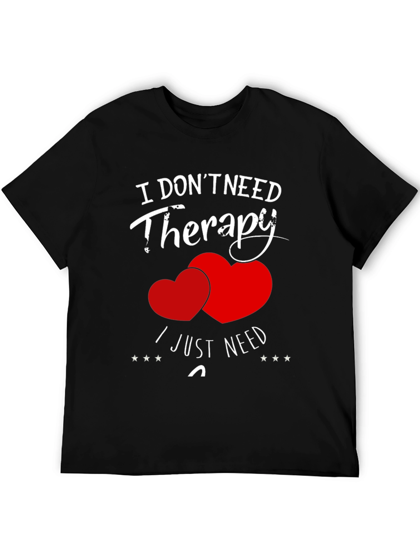 Funny Therapy Heart Graphic T-Shirt