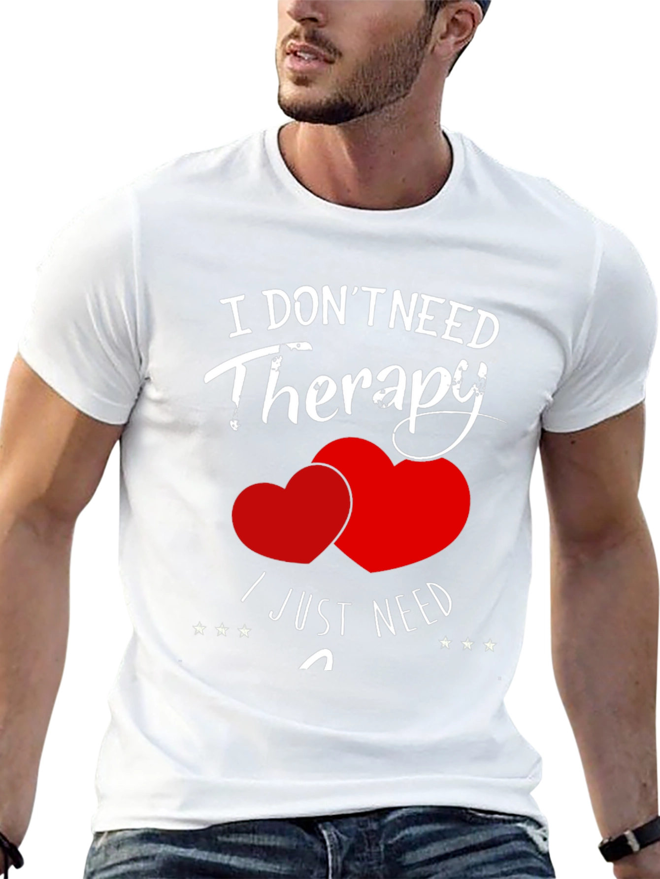Funny Therapy Heart Graphic T-Shirt