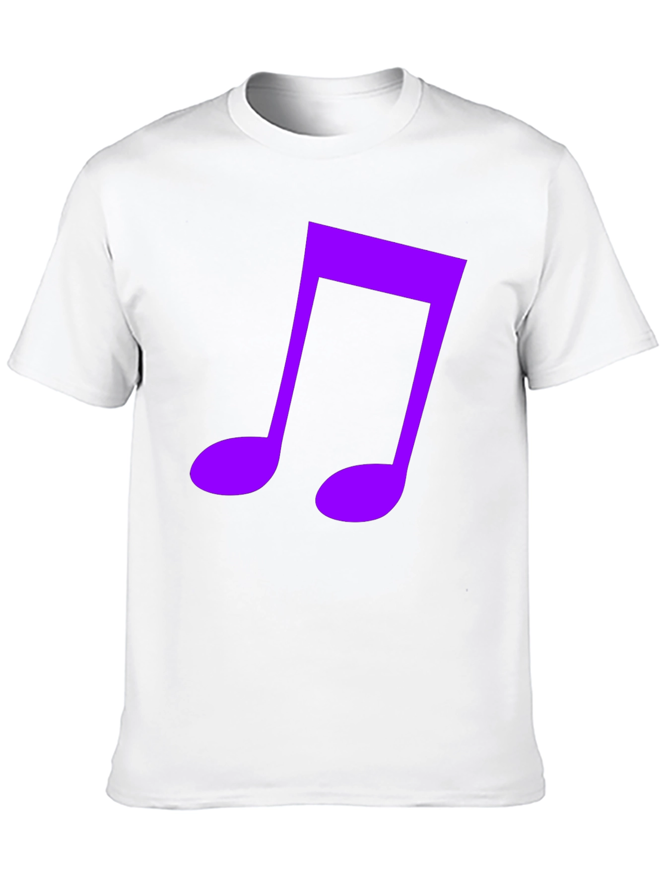 Music Note Graphic Tee - Black