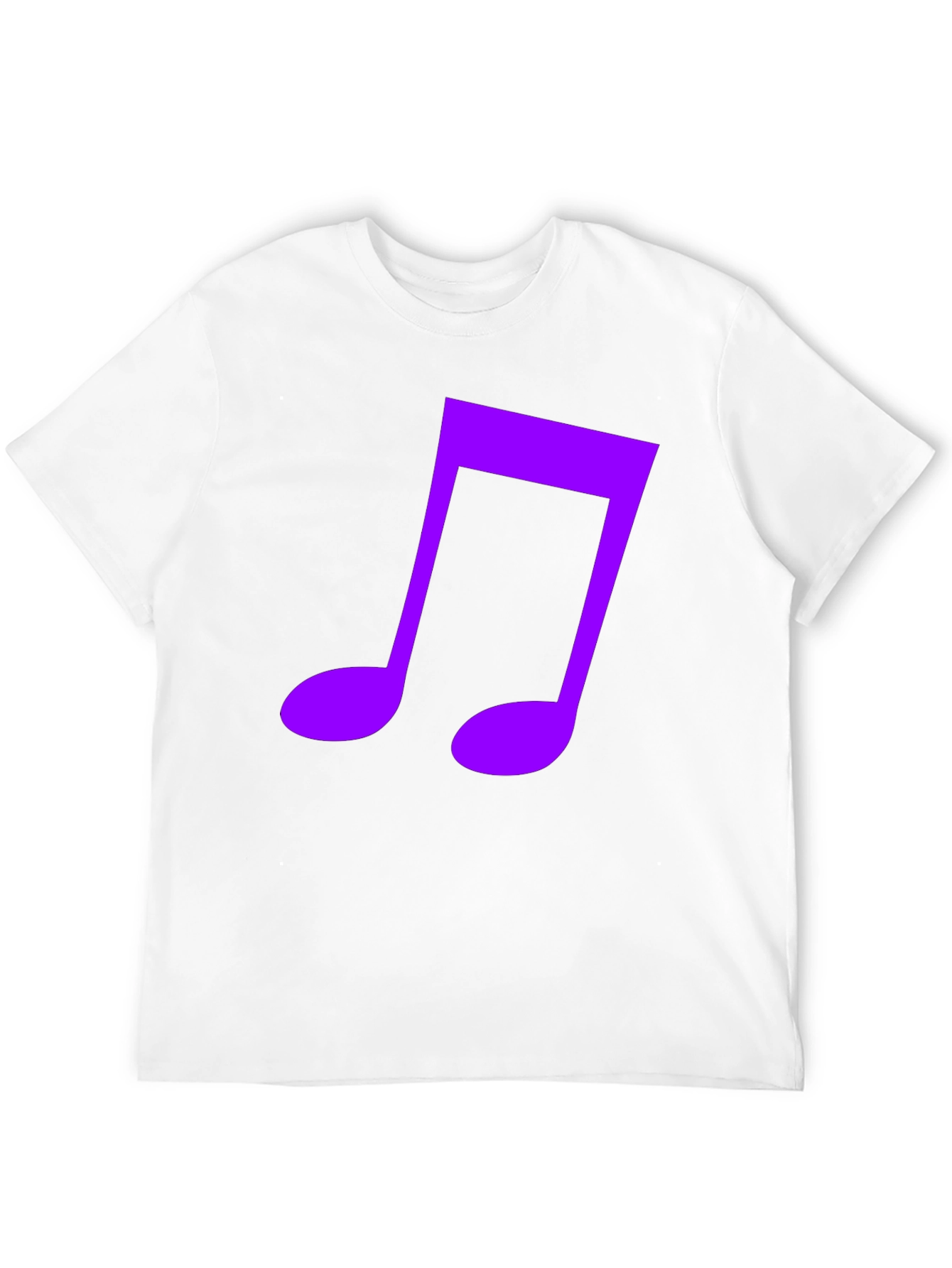 Music Note Graphic Tee - Black