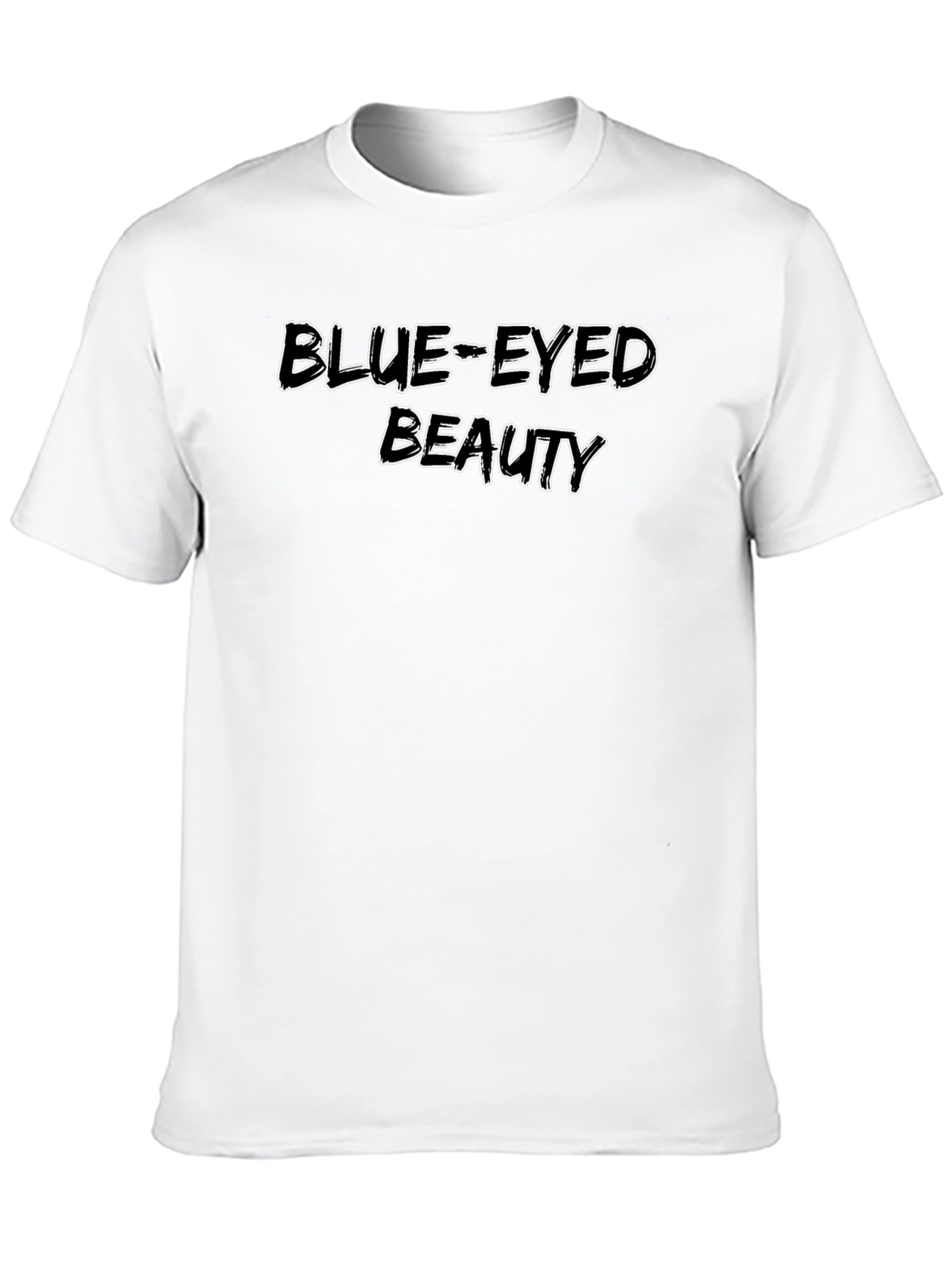 Blue-Eyed Beauty Black T-Shirt