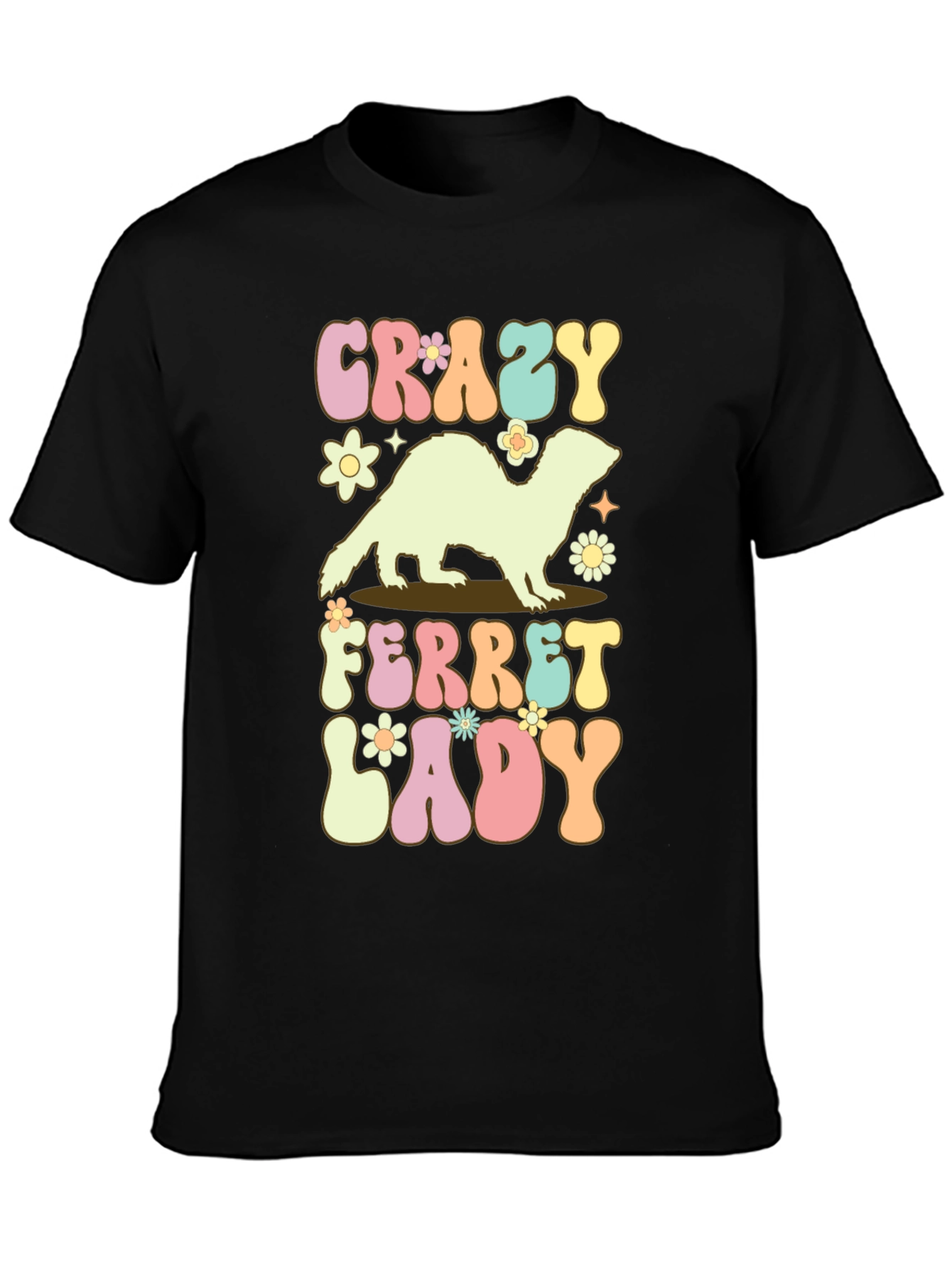 Crazy Ferret Lady Graphic Tee