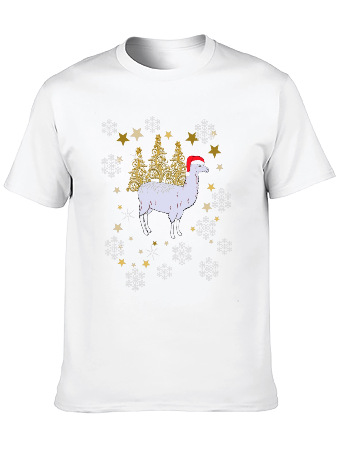 Festive Alpaca Christmas T-Shirt