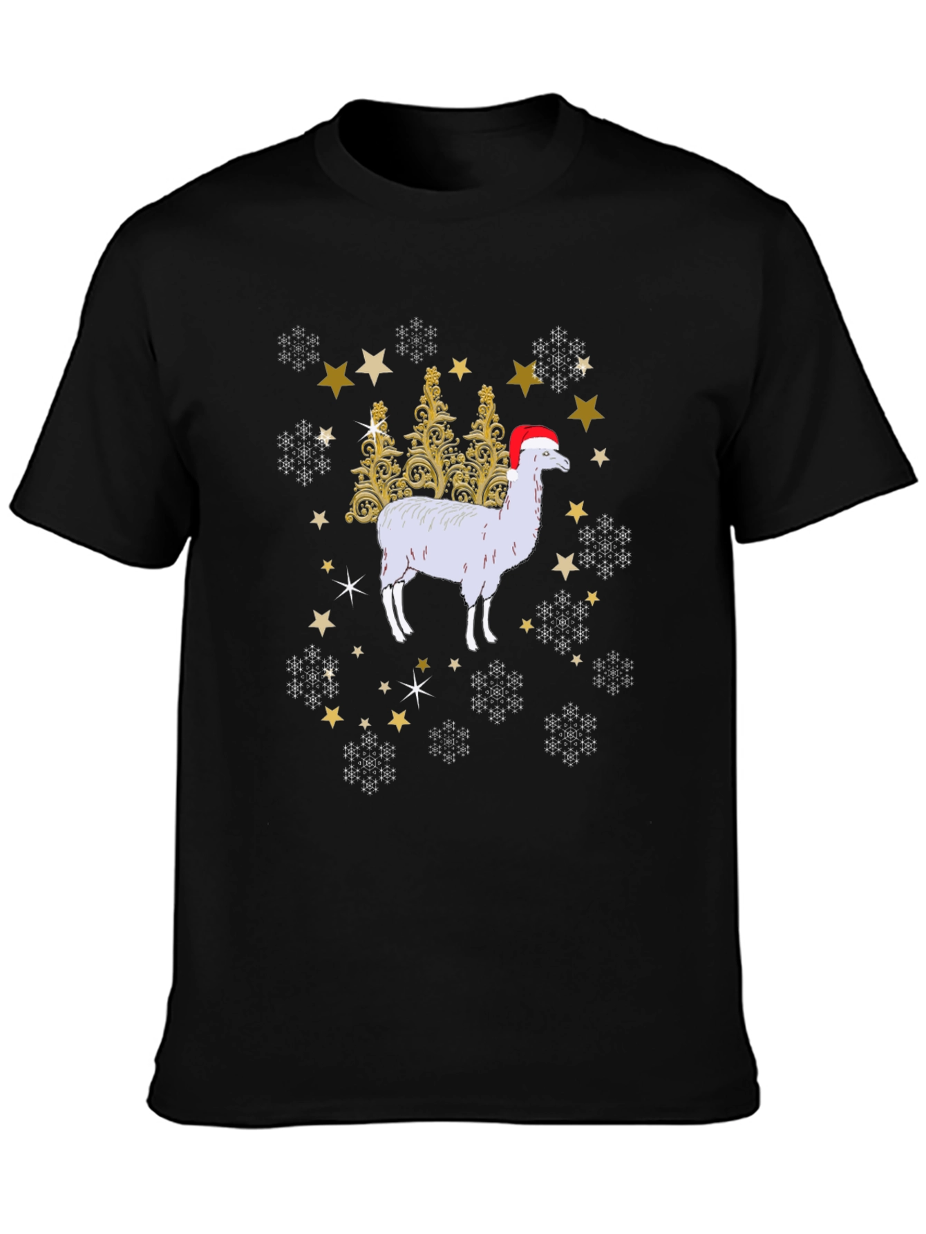Festive Alpaca Christmas T-Shirt