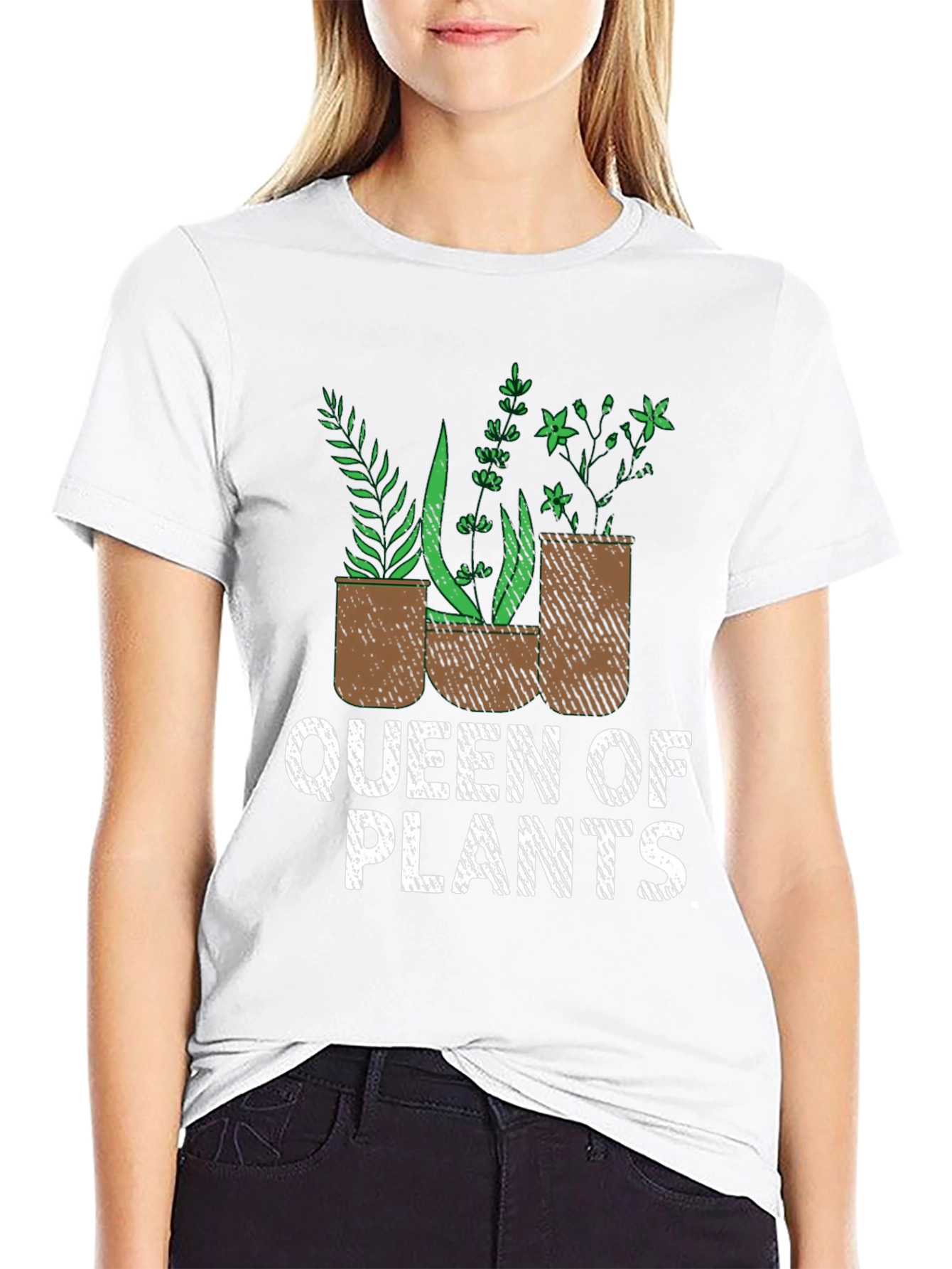 Queen of Plants Graphic Tee - Gardening Lover Shirt