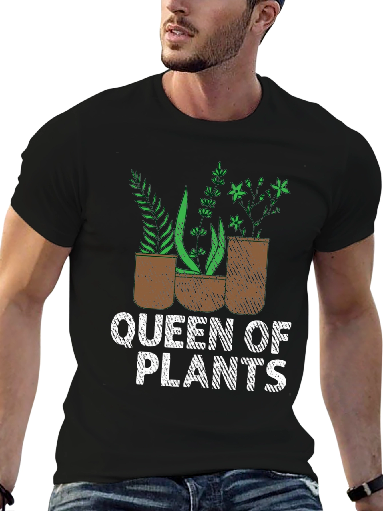Queen of Plants Graphic Tee - Gardening Lover Shirt