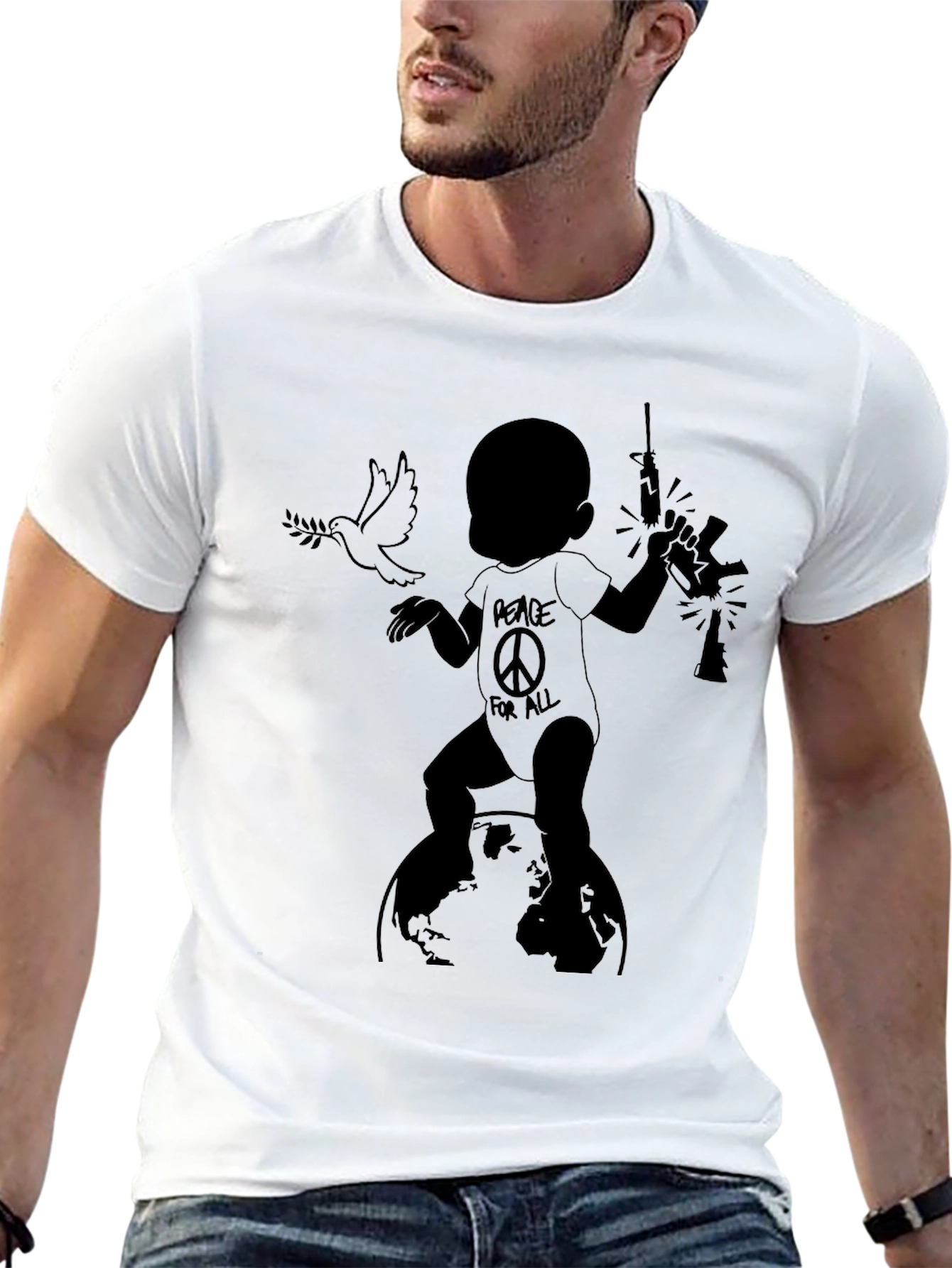 Peace vs. War Graphic Tee