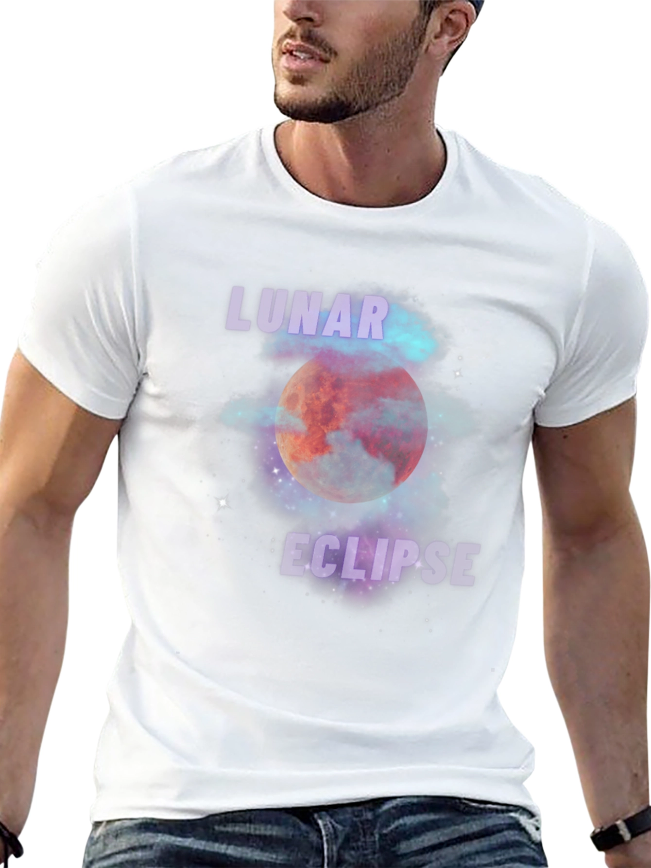 Lunar Eclipse Graphic Print T-Shirt