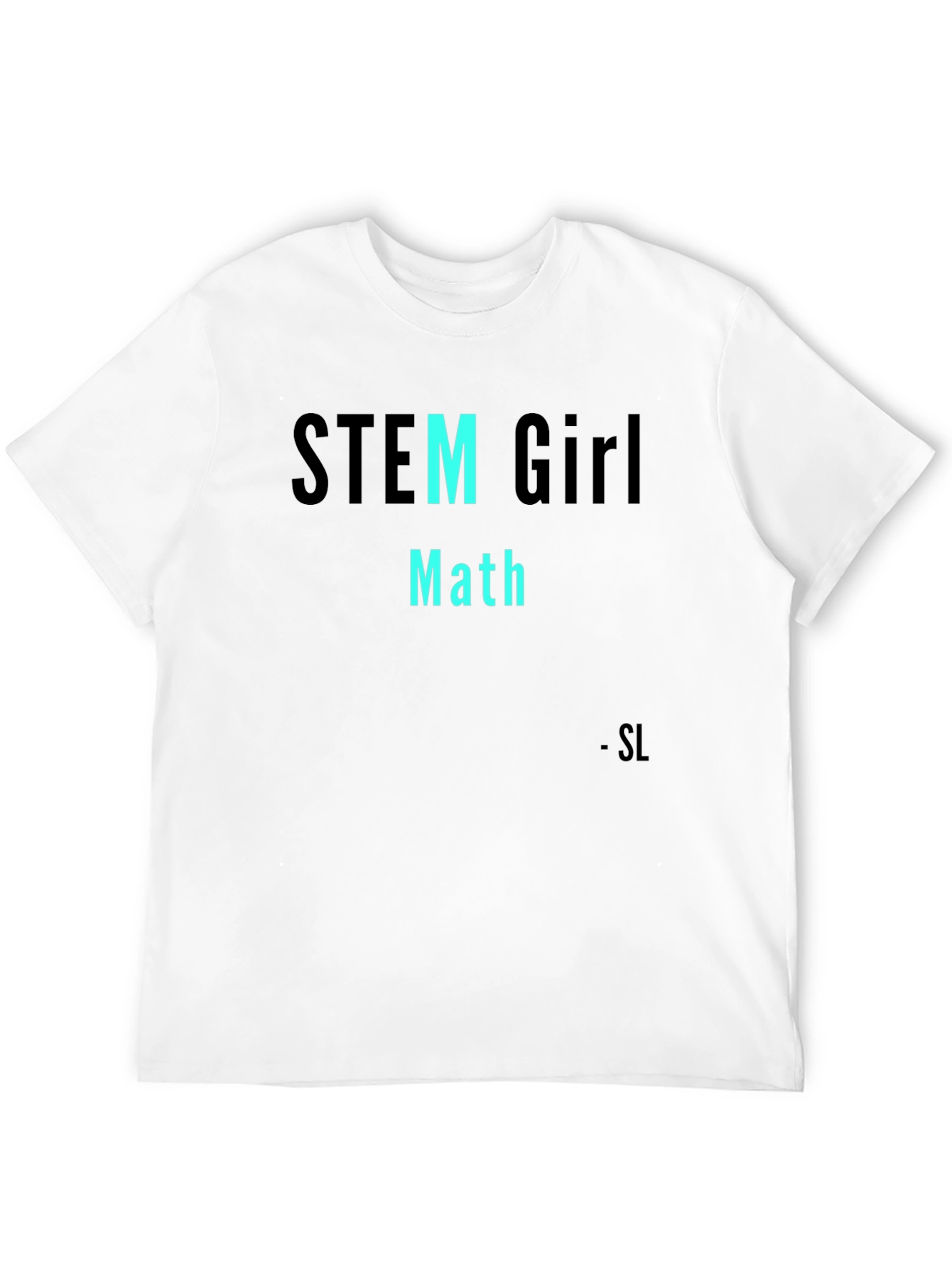 STEM Girl Math Black T-Shirt