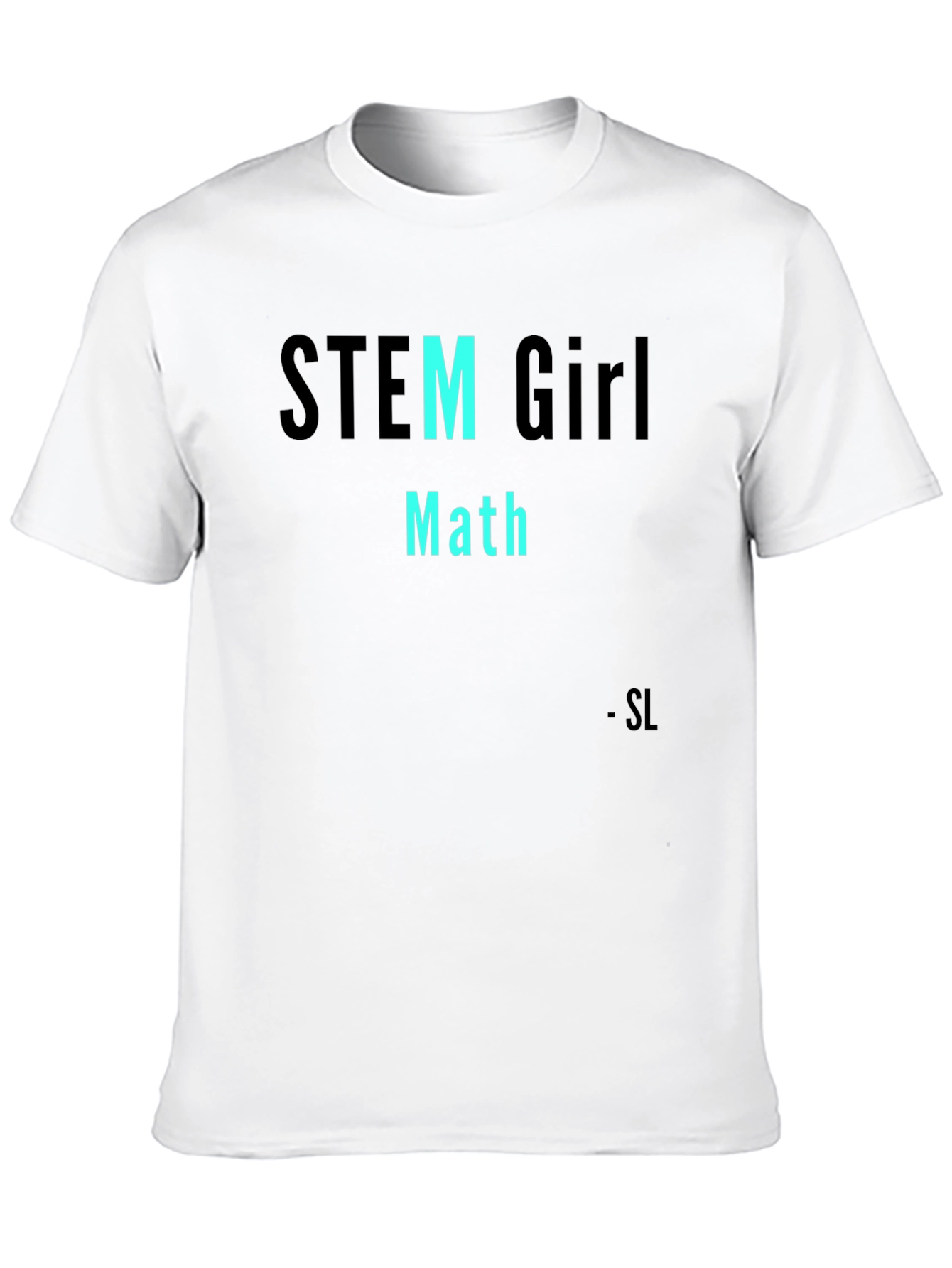 STEM Girl Math Black T-Shirt