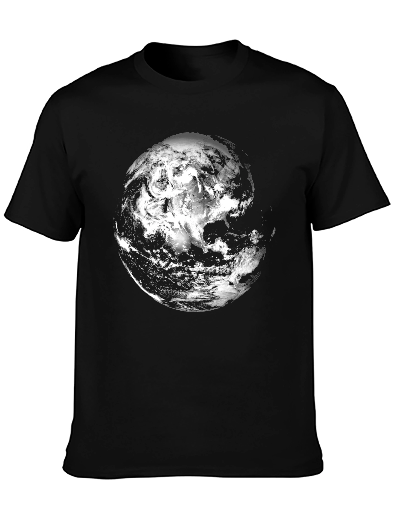 Earth Graphic Black T-Shirt