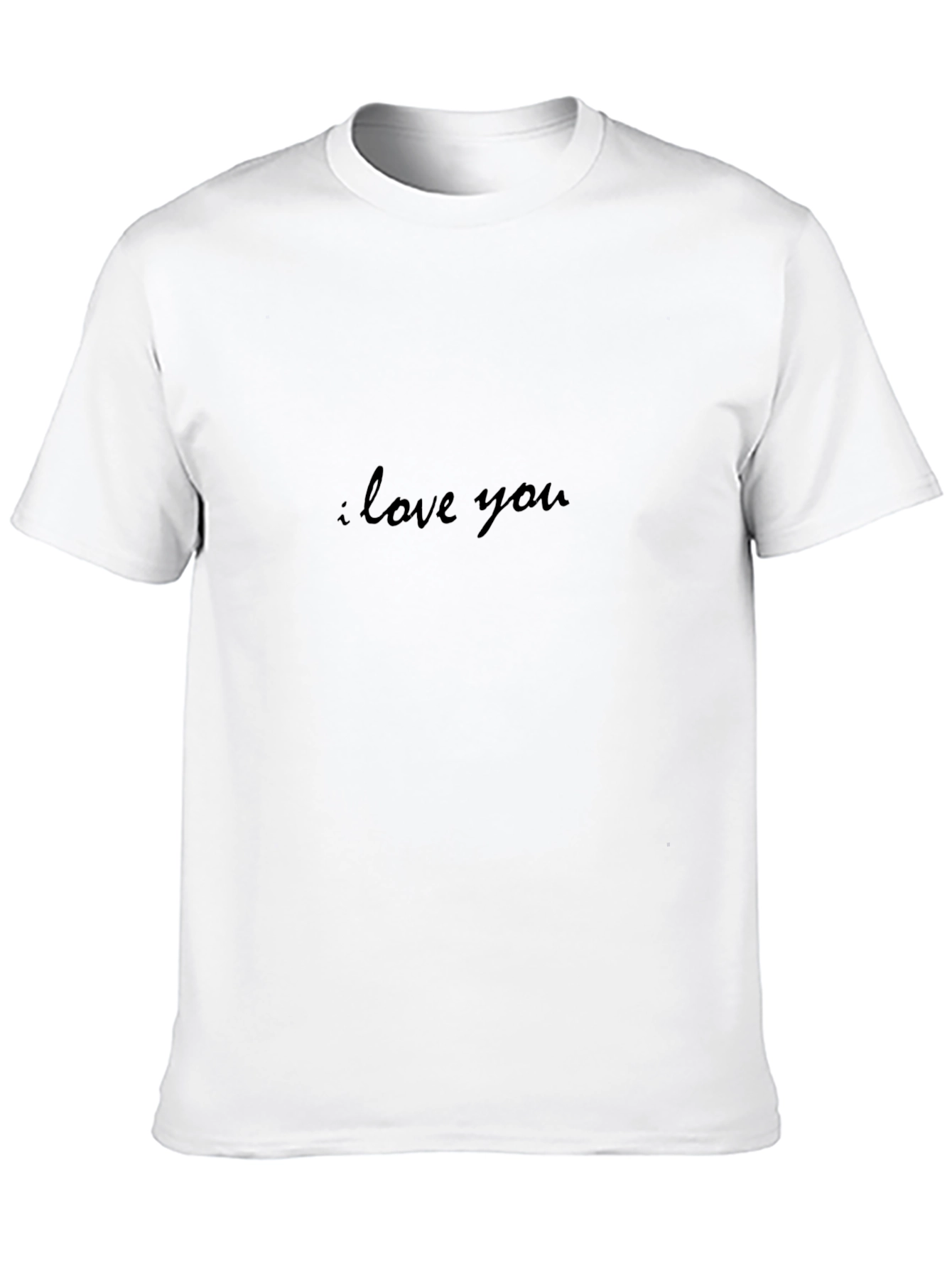 I Love You Black T-Shirt - Casual Comfort