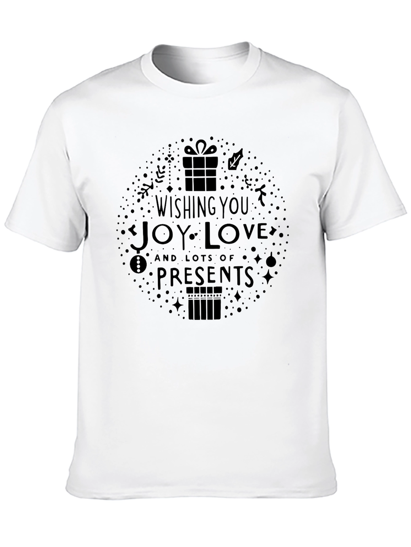 Wishing Joy Love Presents Graphic T-Shirt