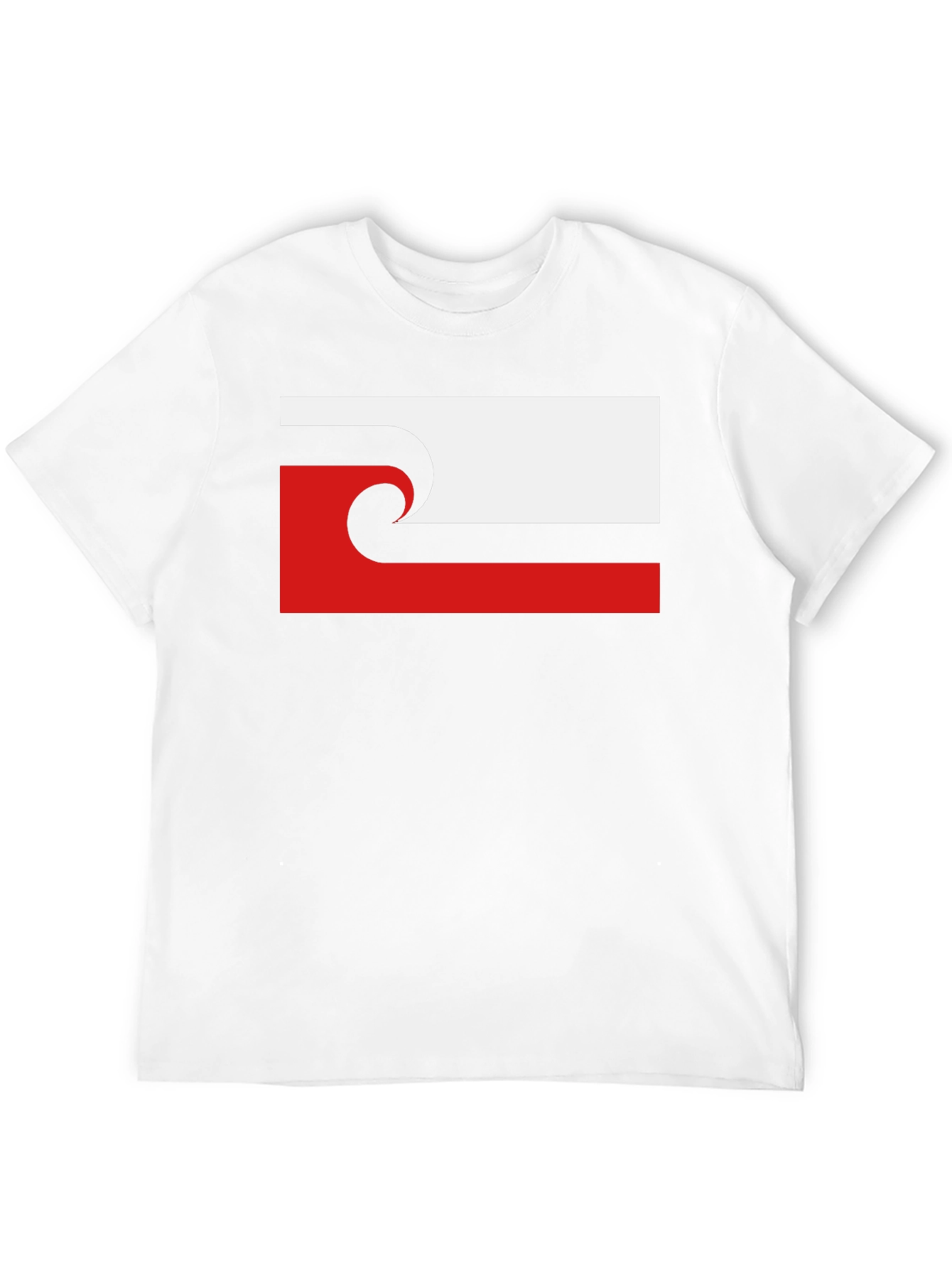 Unique Wave Design Black T-Shirt