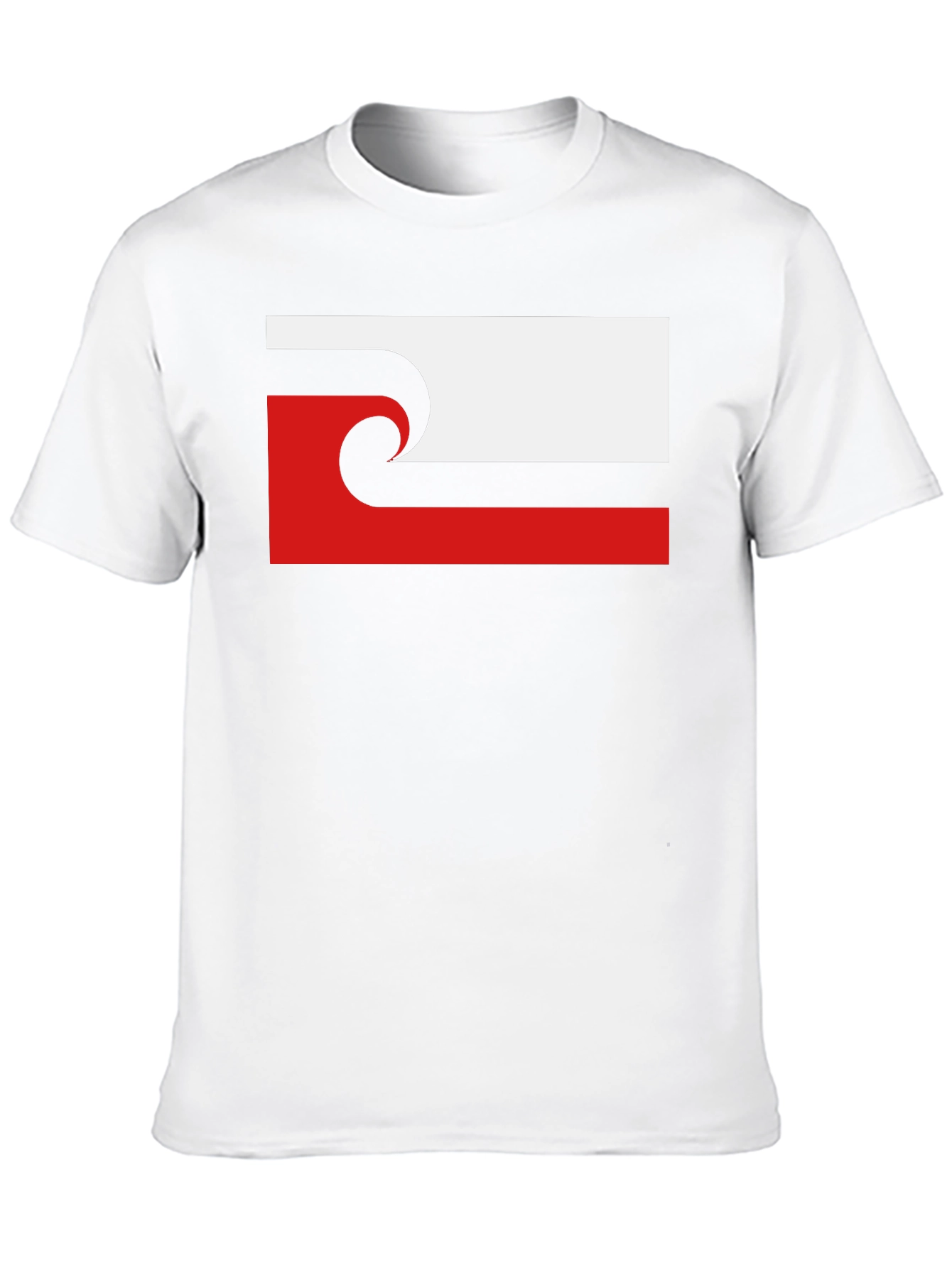 Unique Wave Design Black T-Shirt