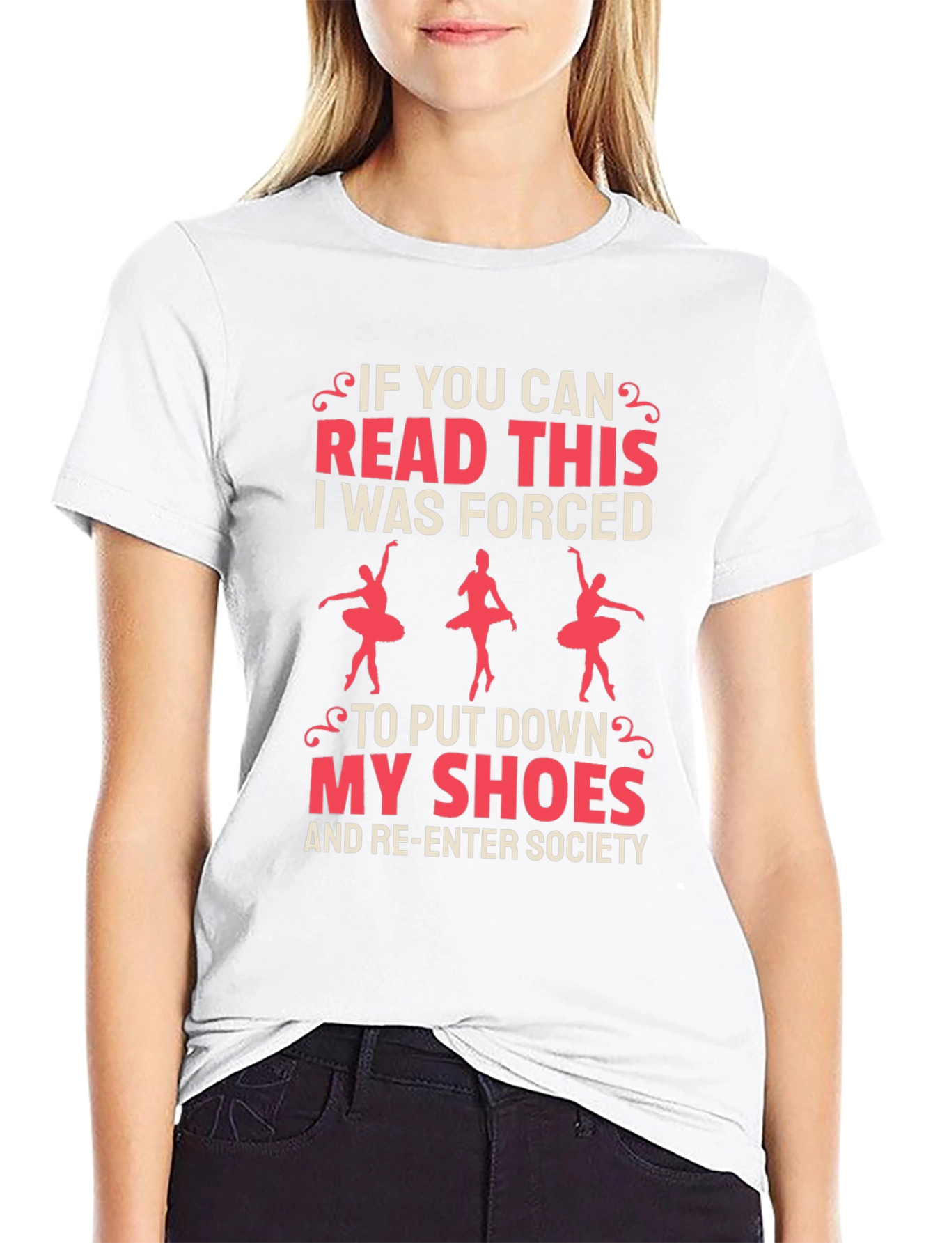Ballet Lover Tee - Forced To Re-Enter Society