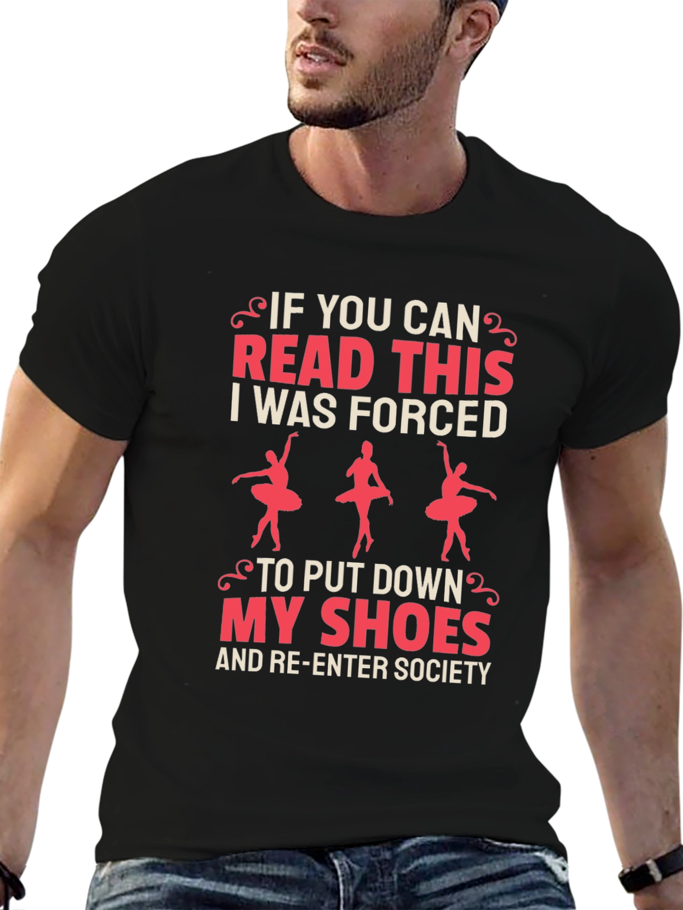 Ballet Lover Tee - Forced To Re-Enter Society