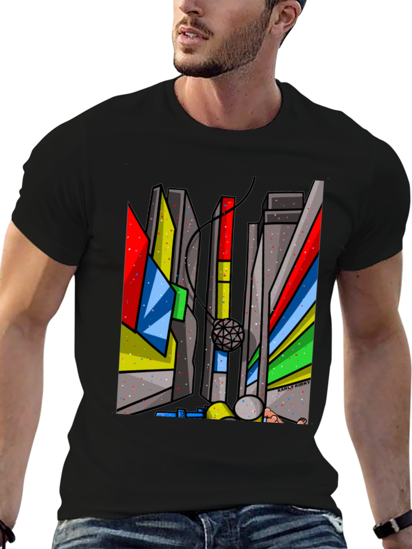 Abstract Cityscape Graphic Tee