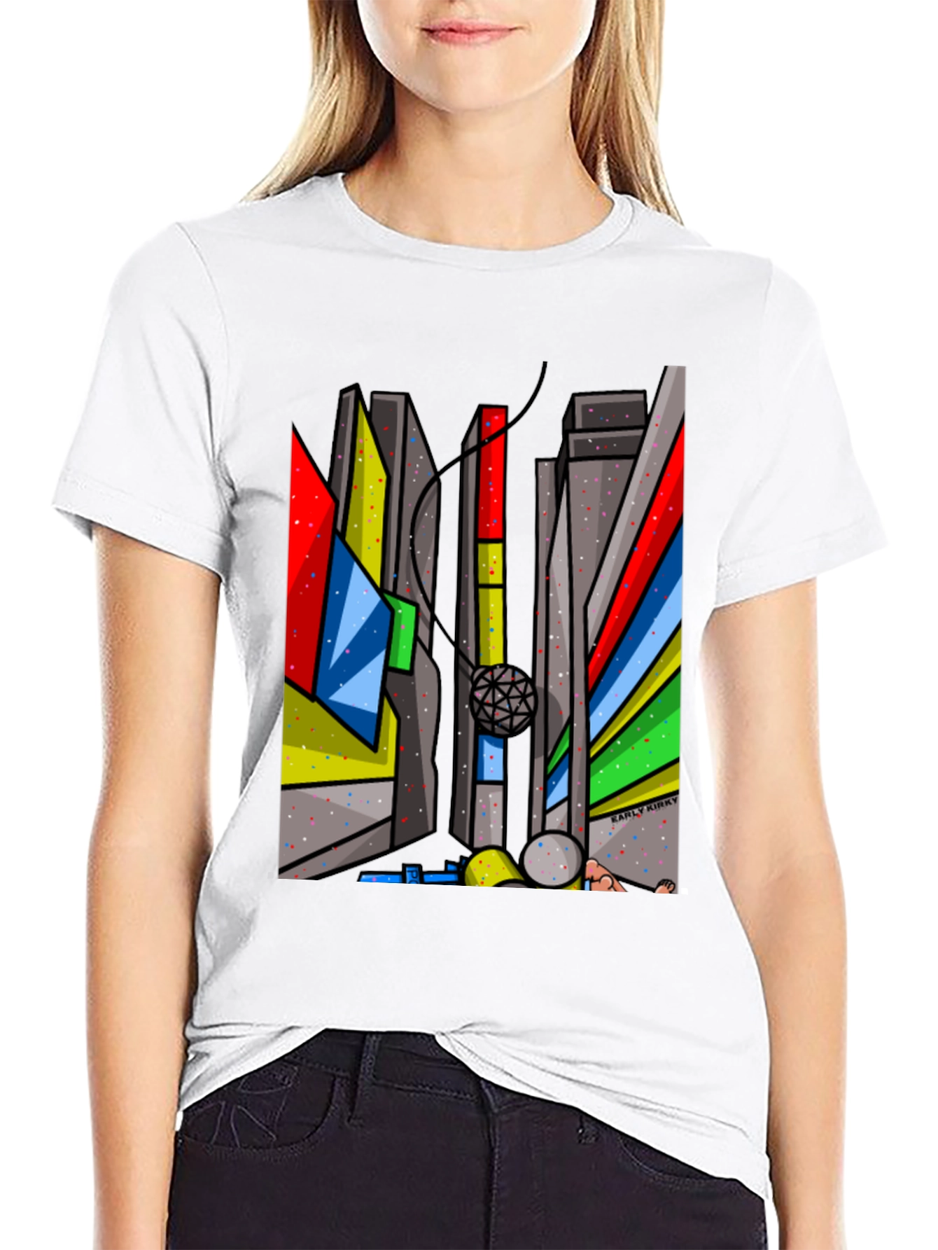 Abstract Cityscape Graphic Tee