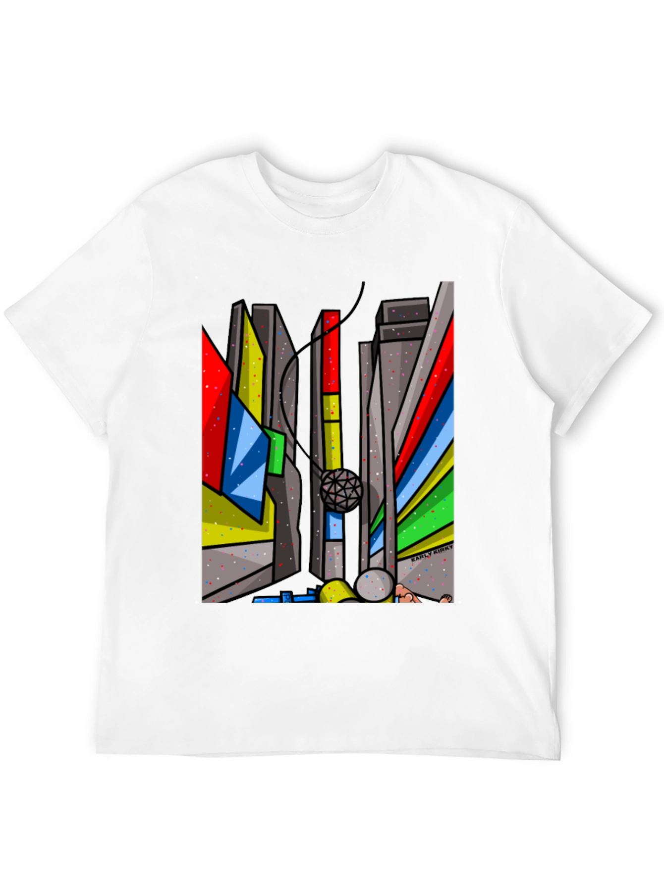 Abstract Cityscape Graphic Tee