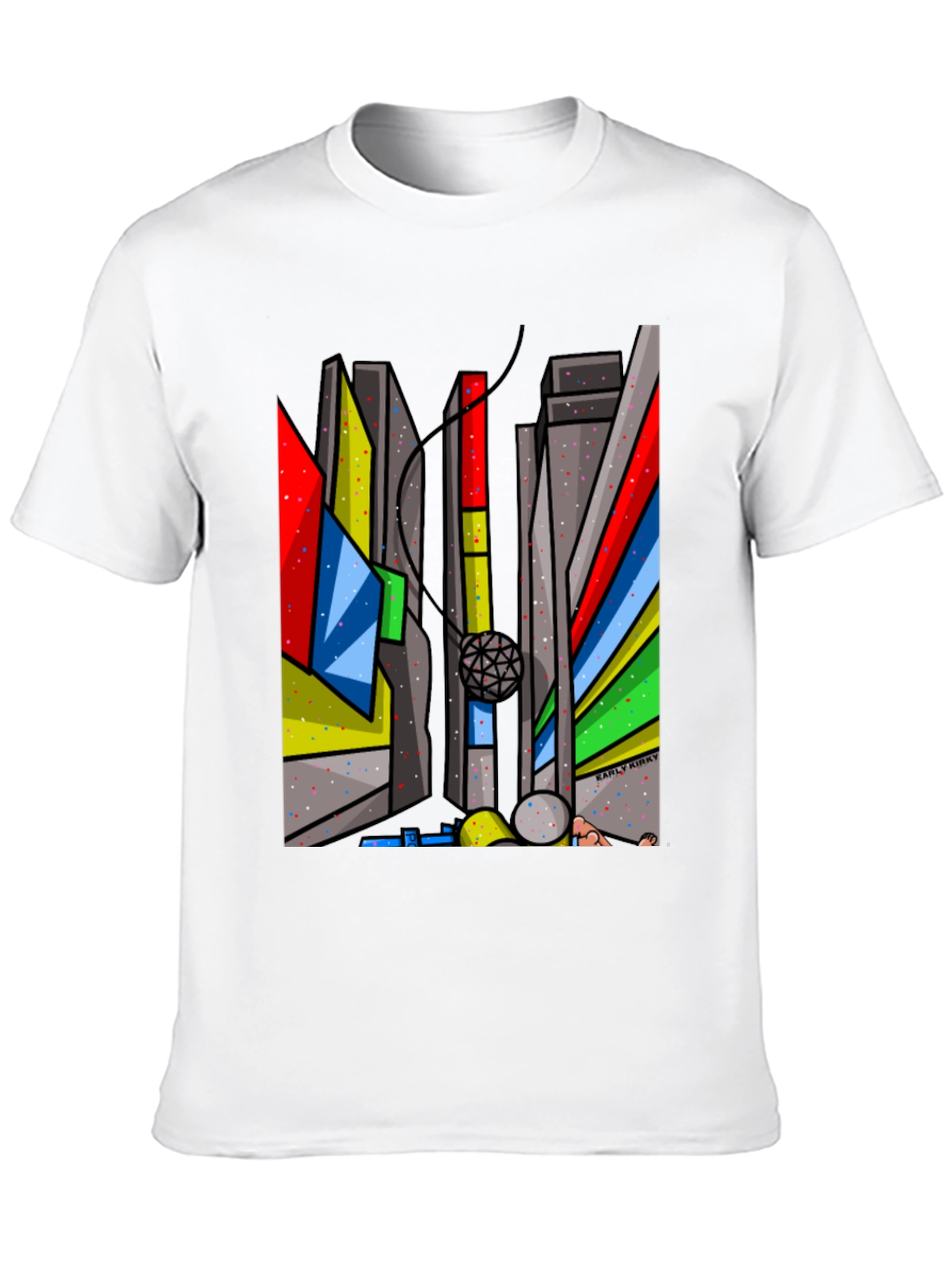 Abstract Cityscape Graphic Tee