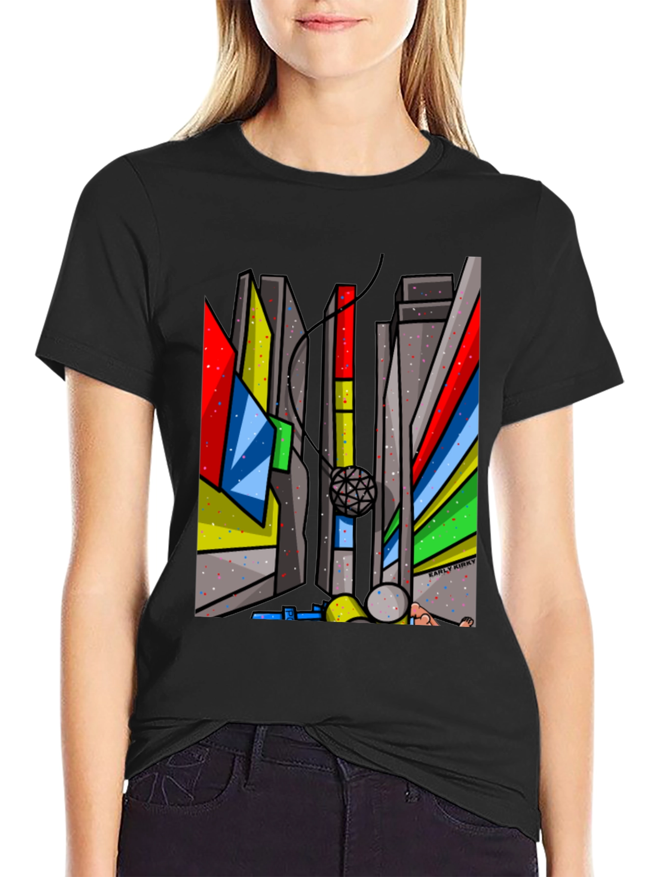 Abstract Cityscape Graphic Tee